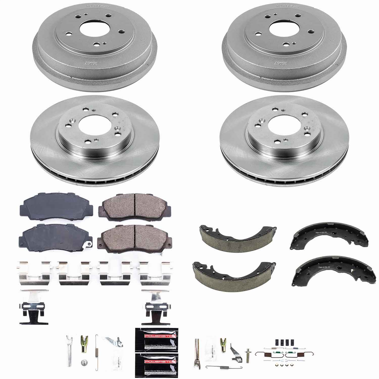 Power Stop - KOE15114DK - Complete Vehicle Disc/Drum Brake Kit