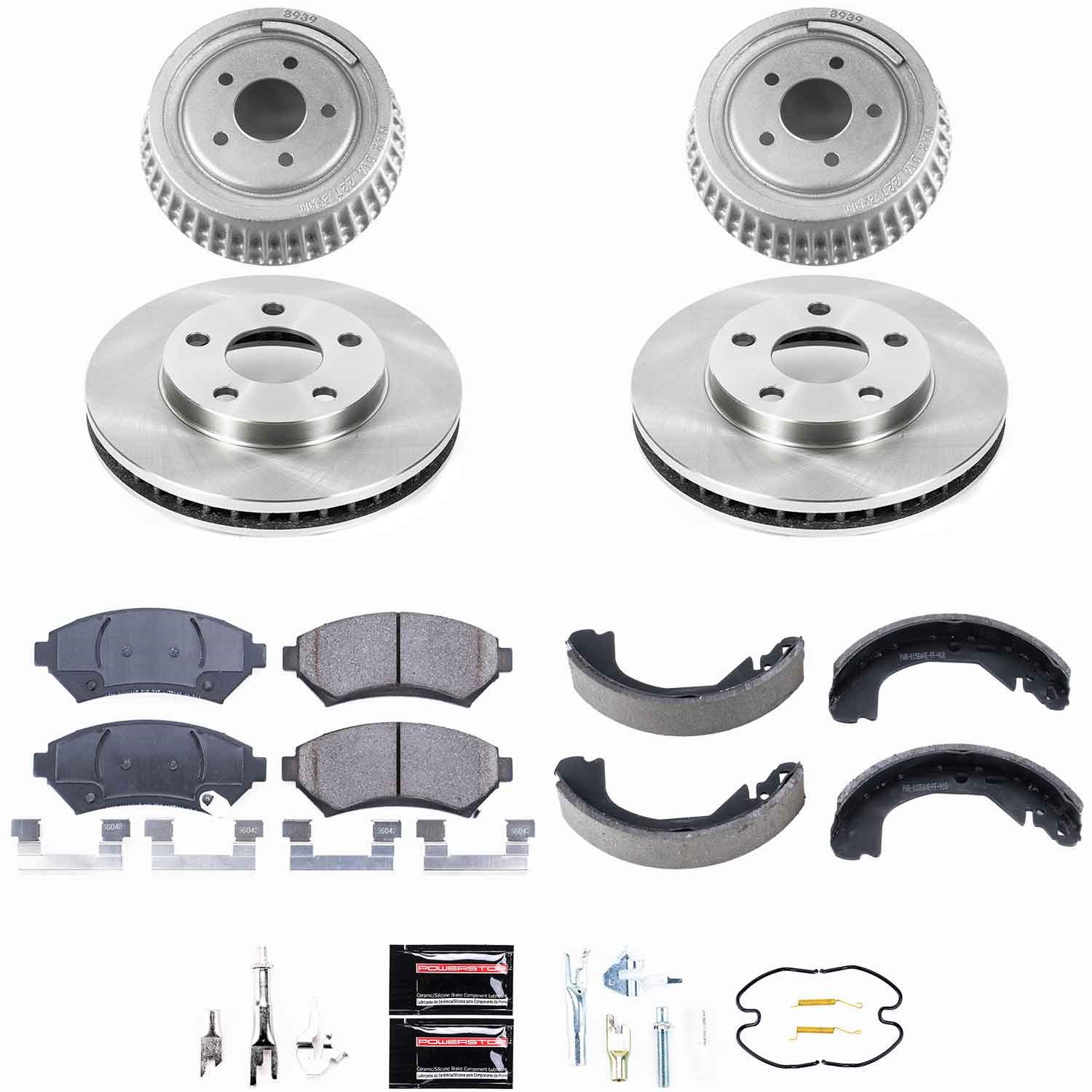 Power Stop - KOE15120DK - Complete Vehicle Disc/Drum Brake Kit