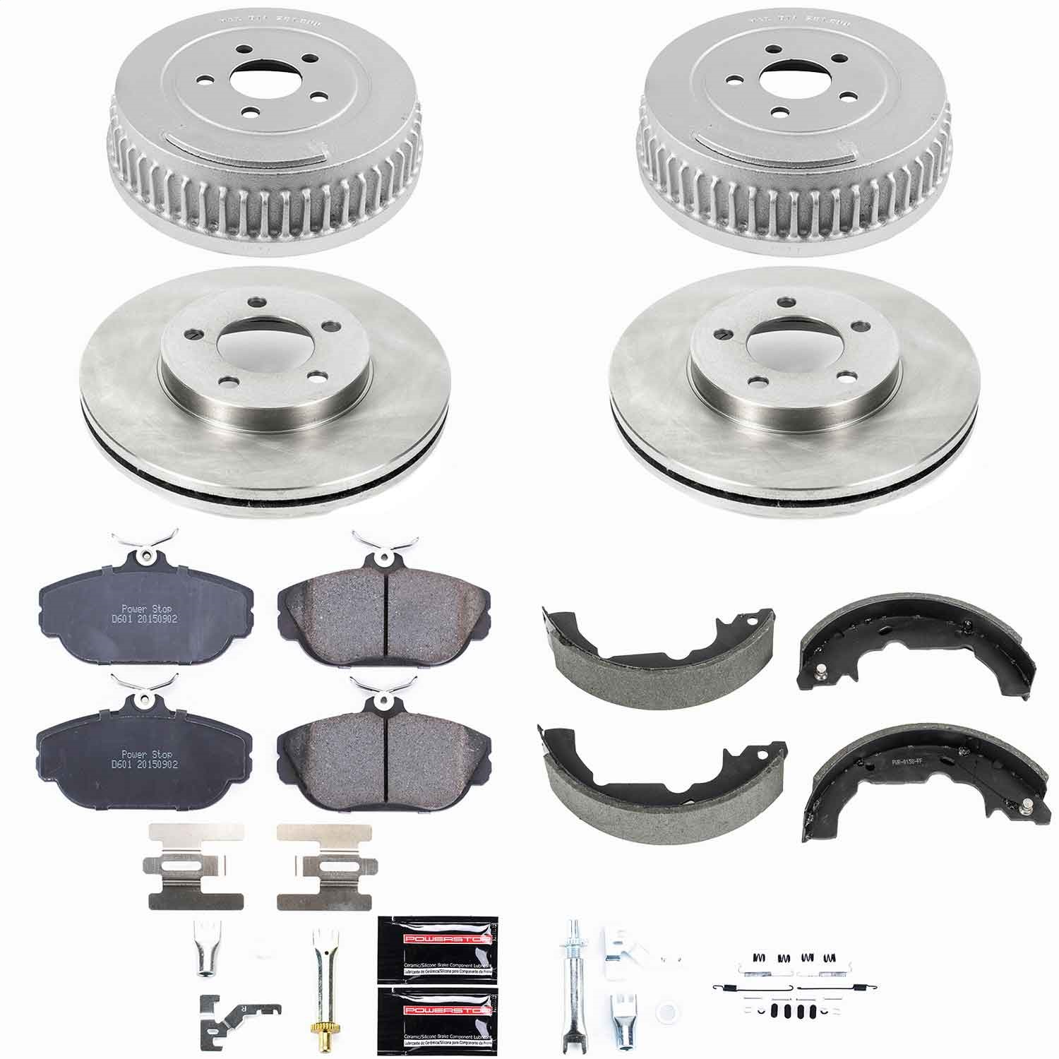Power Stop - KOE15129DK - Complete Vehicle Disc/Drum Brake Kit