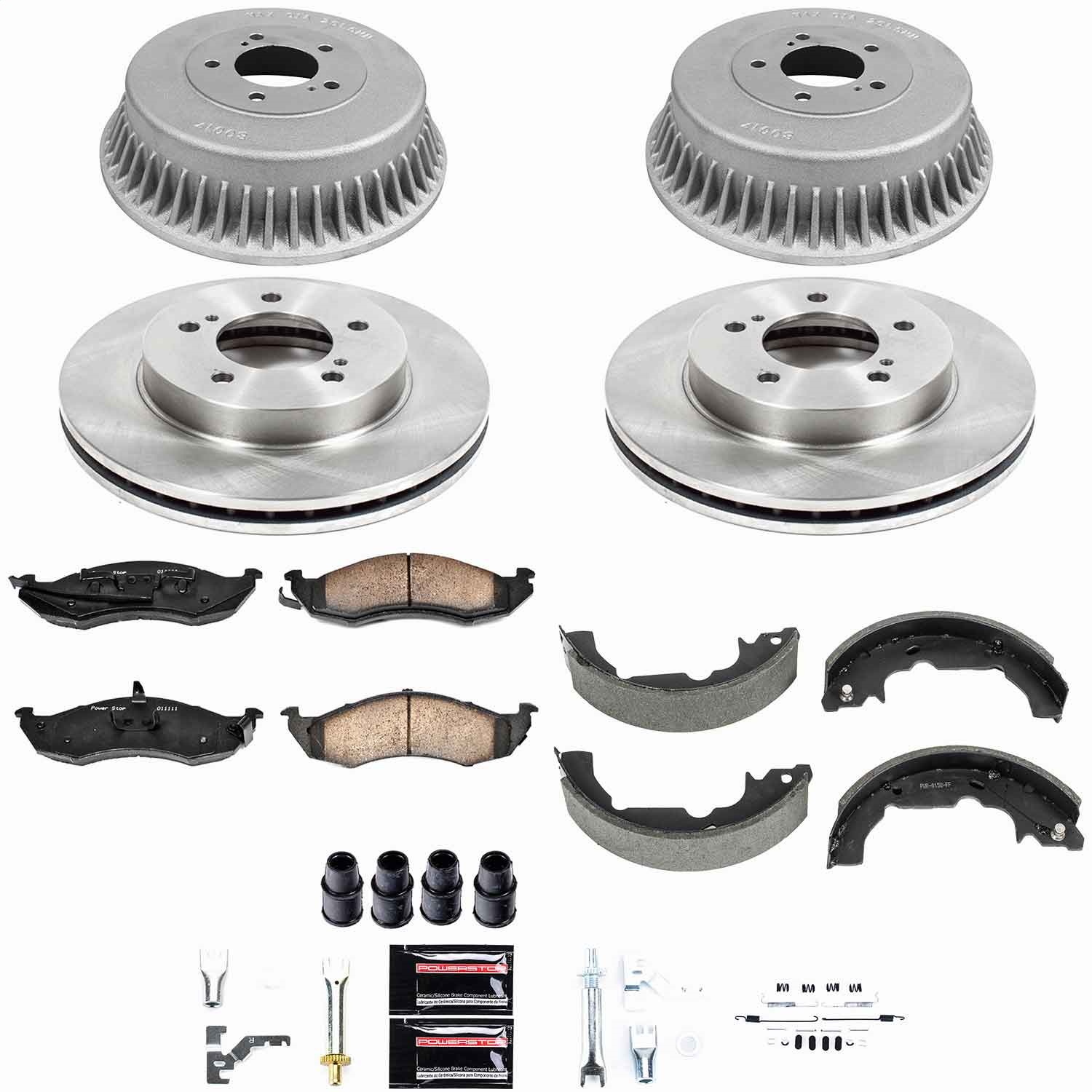 Power Stop - KOE15131DK - Complete Vehicle Disc/Drum Brake Kit