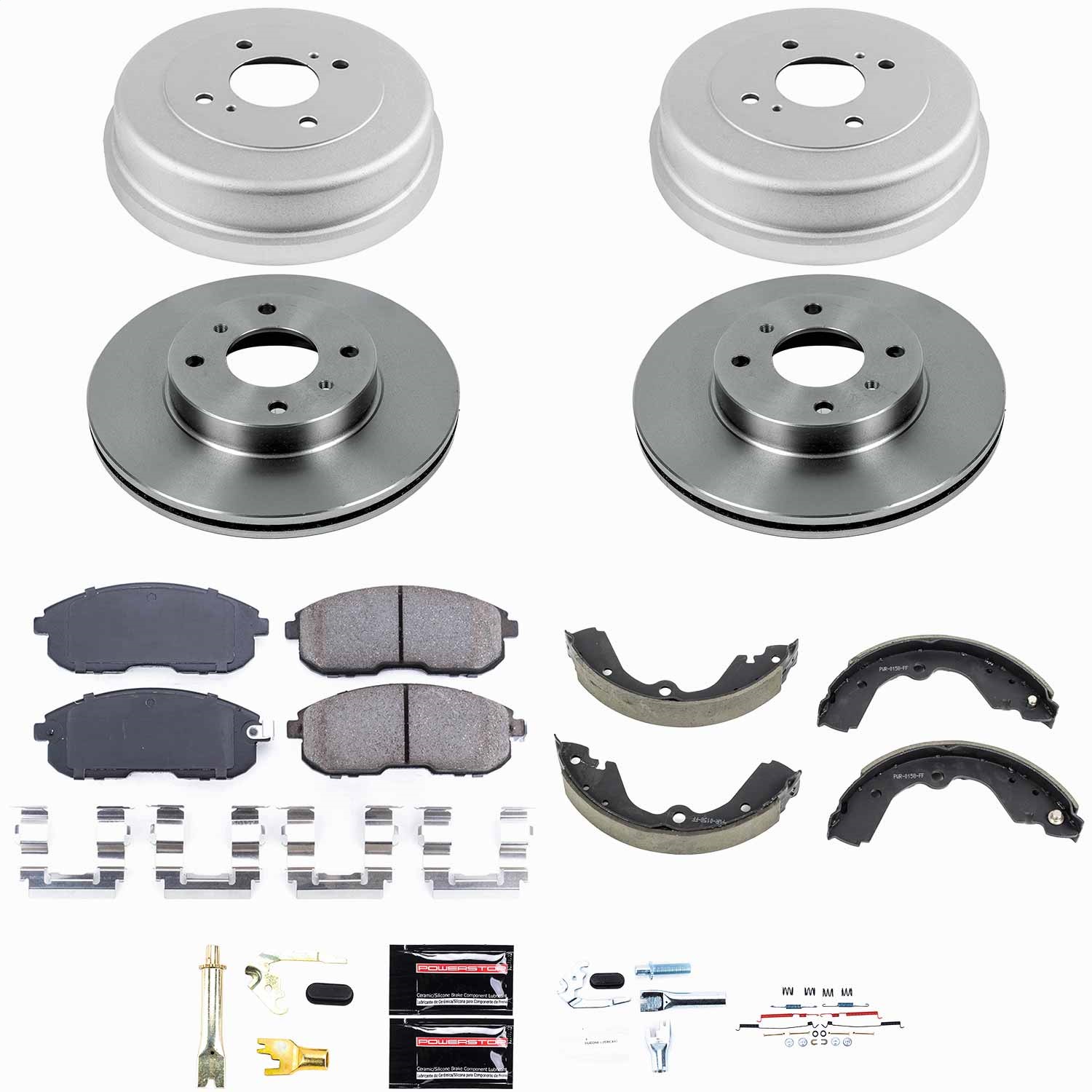 Power Stop - KOE15135DK - Complete Vehicle Disc/Drum Brake Kit