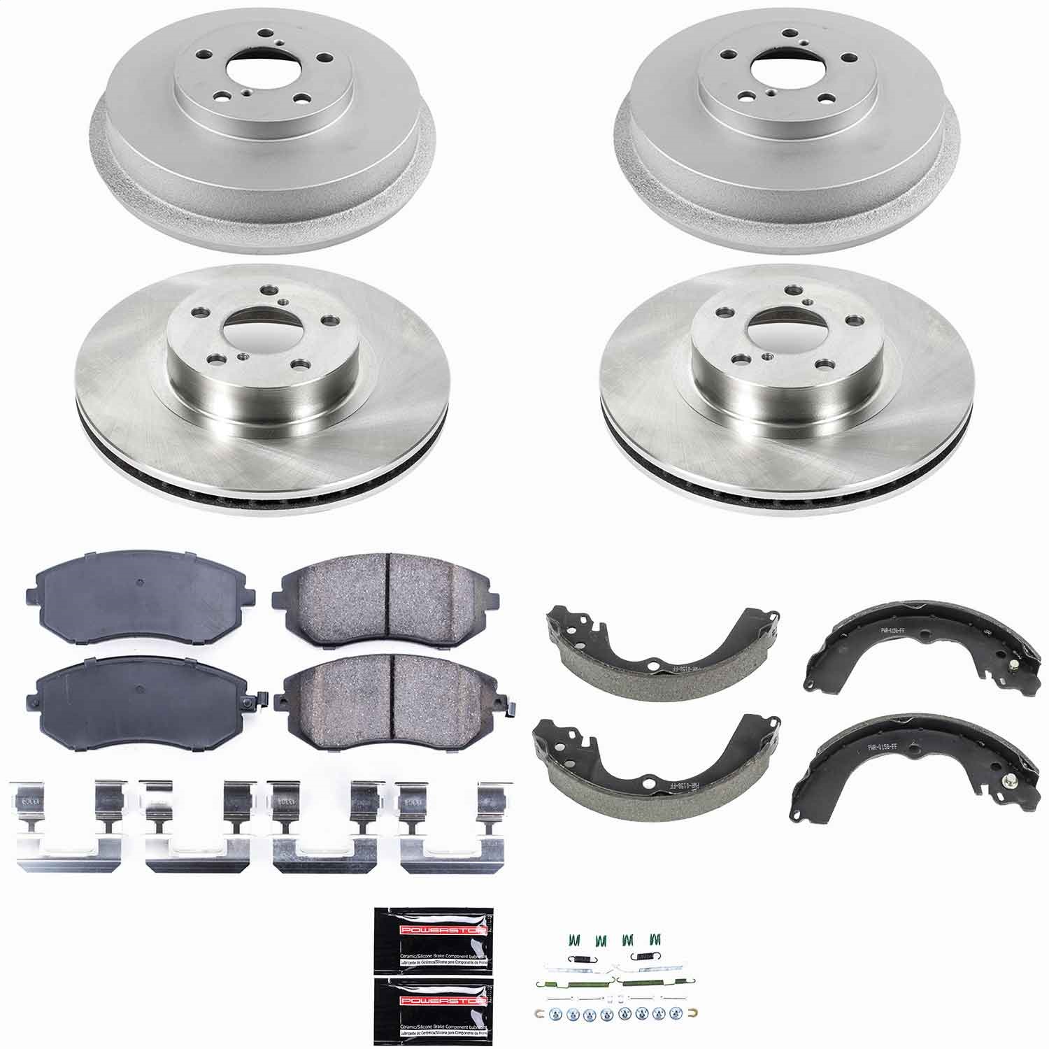 Power Stop - KOE15141DK - Complete Vehicle Disc/Drum Brake Kit
