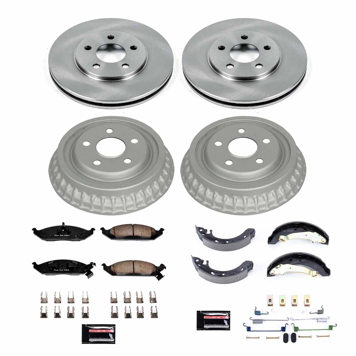 Power Stop - KOE15143DK - Complete Vehicle Disc/Drum Brake Kit