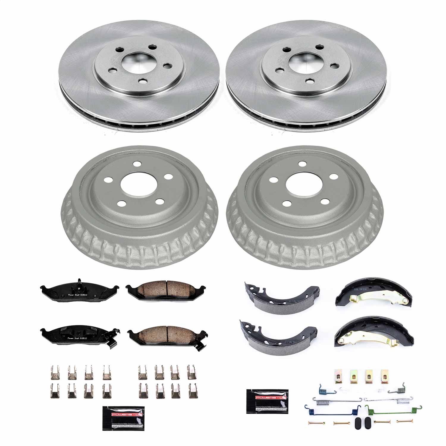 Power Stop - KOE15144DK - Complete Vehicle Disc/Drum Brake Kit