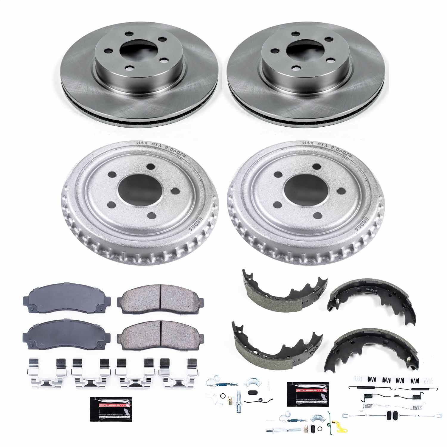 Power Stop - KOE15150DK - Complete Vehicle Disc/Drum Brake Kit