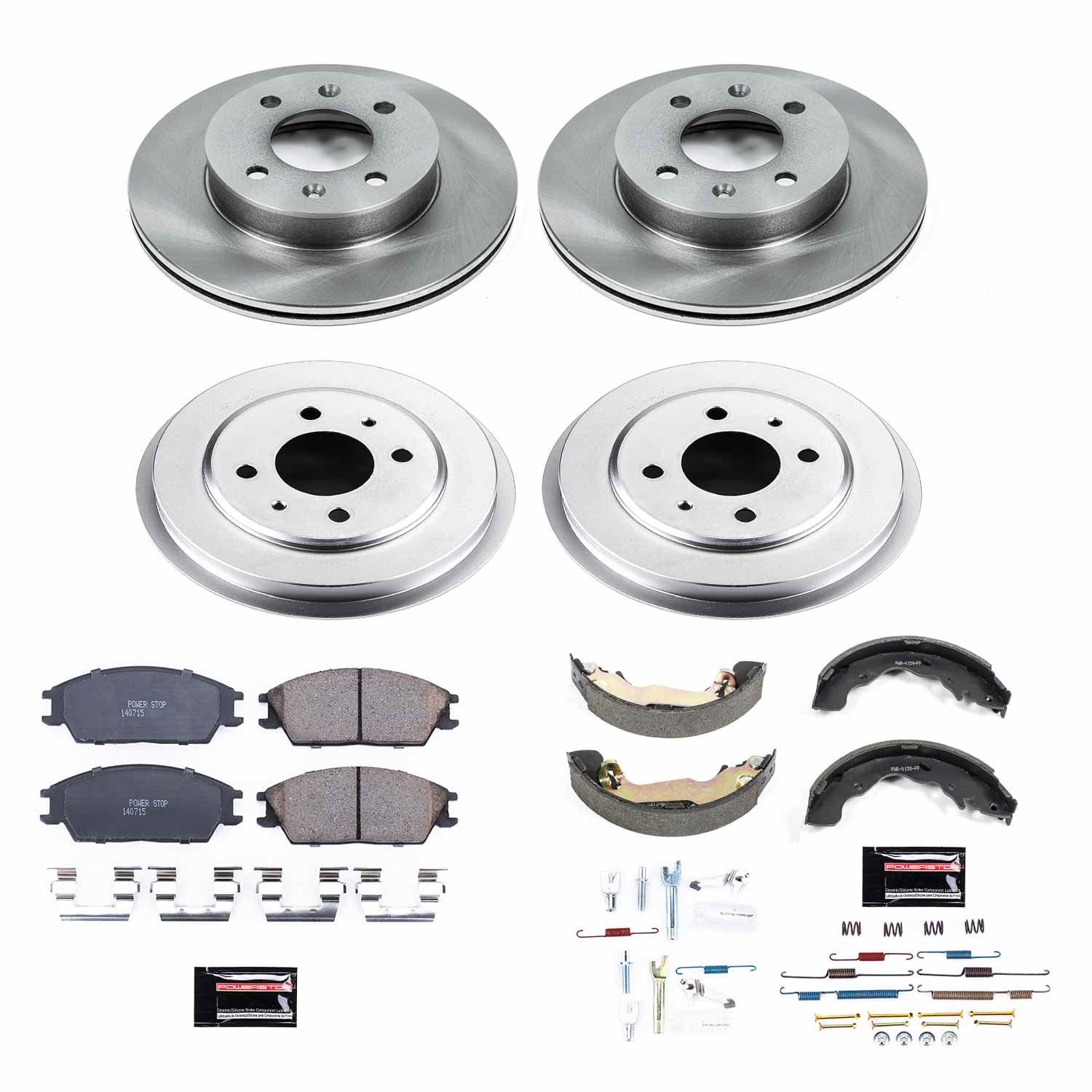 Power Stop - KOE15155DK - Complete Vehicle Disc/Drum Brake Kit