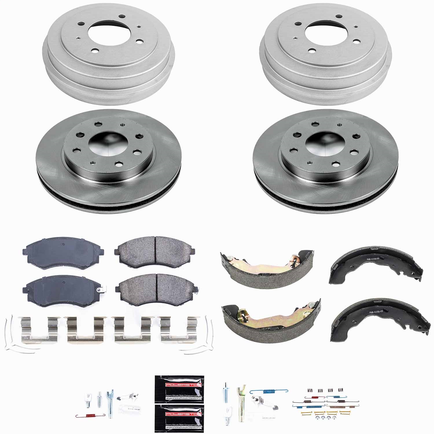 Power Stop - KOE15158DK - Complete Vehicle Disc/Drum Brake Kit