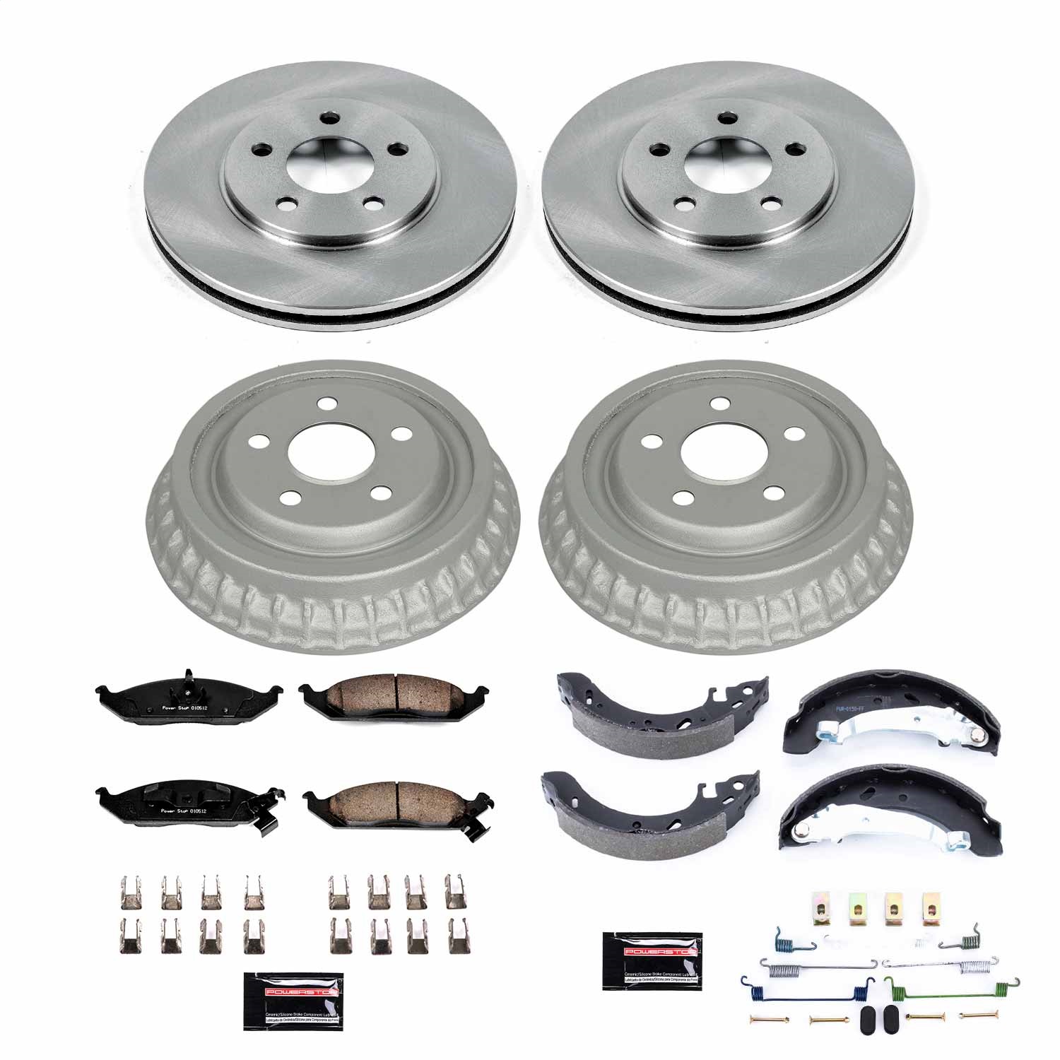 Power Stop - KOE15159DK - Complete Vehicle Disc/Drum Brake Kit