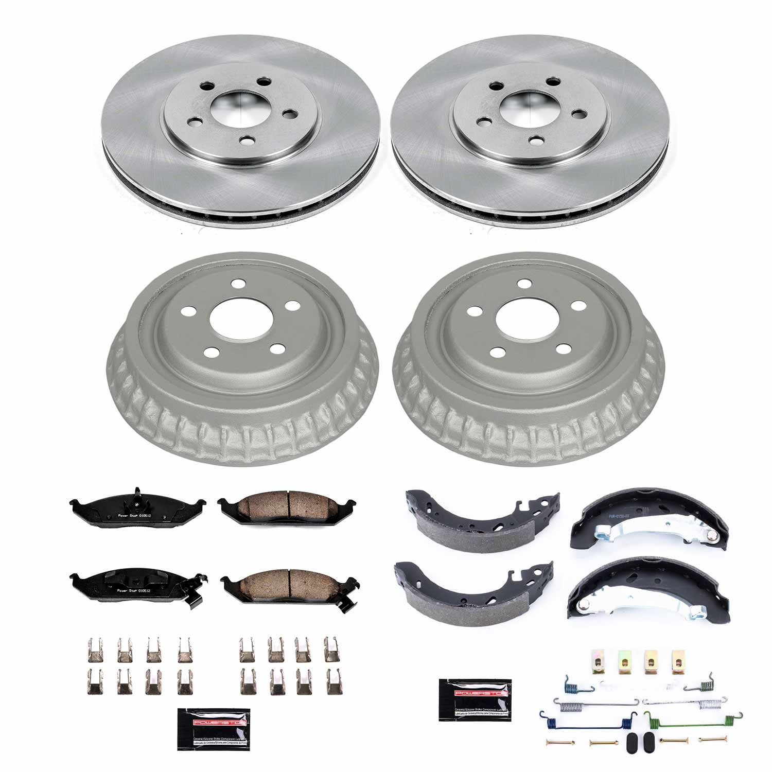 Power Stop - KOE15160DK - Complete Vehicle Disc/Drum Brake Kit