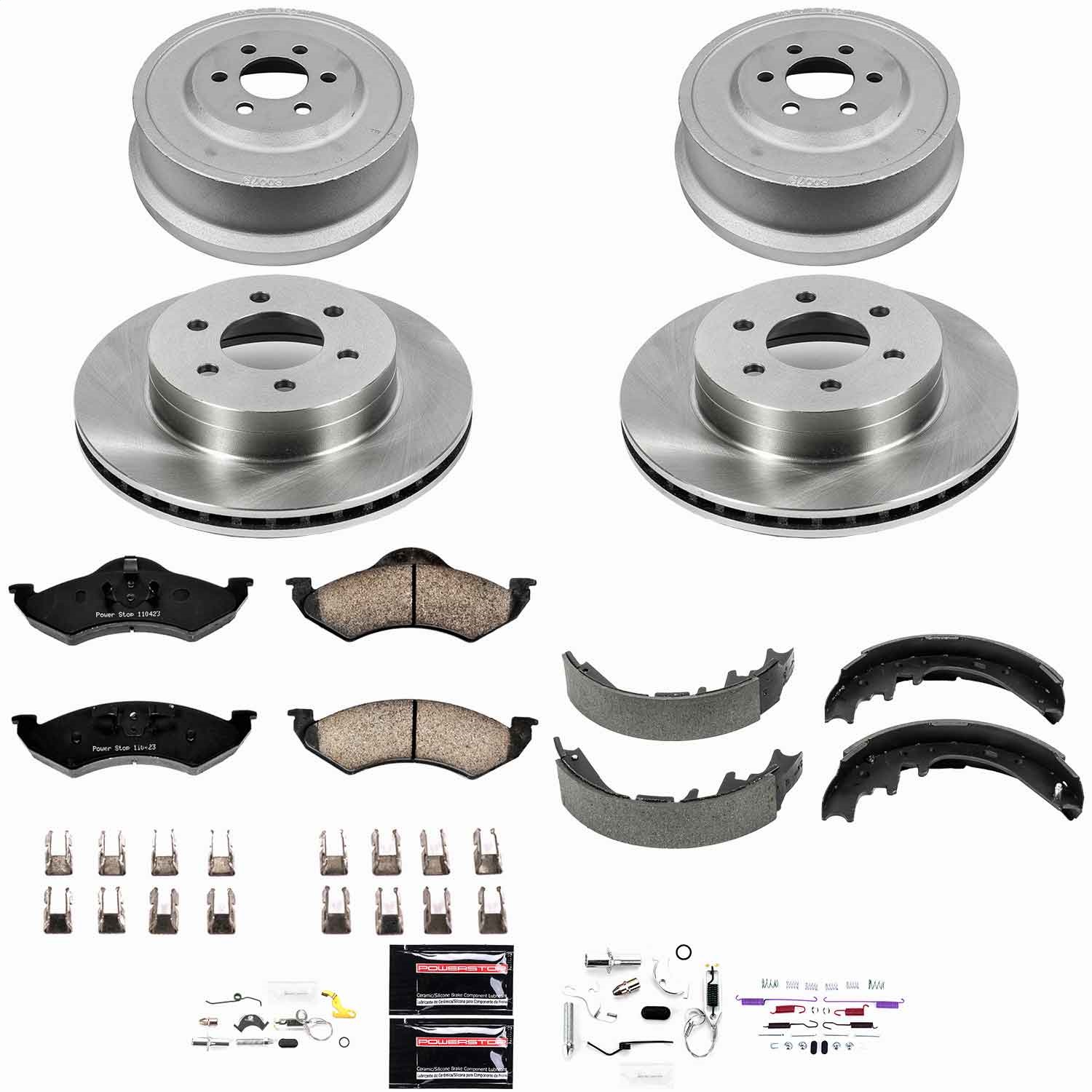 Power Stop - KOE15164DK - Complete Vehicle Disc/Drum Brake Kit
