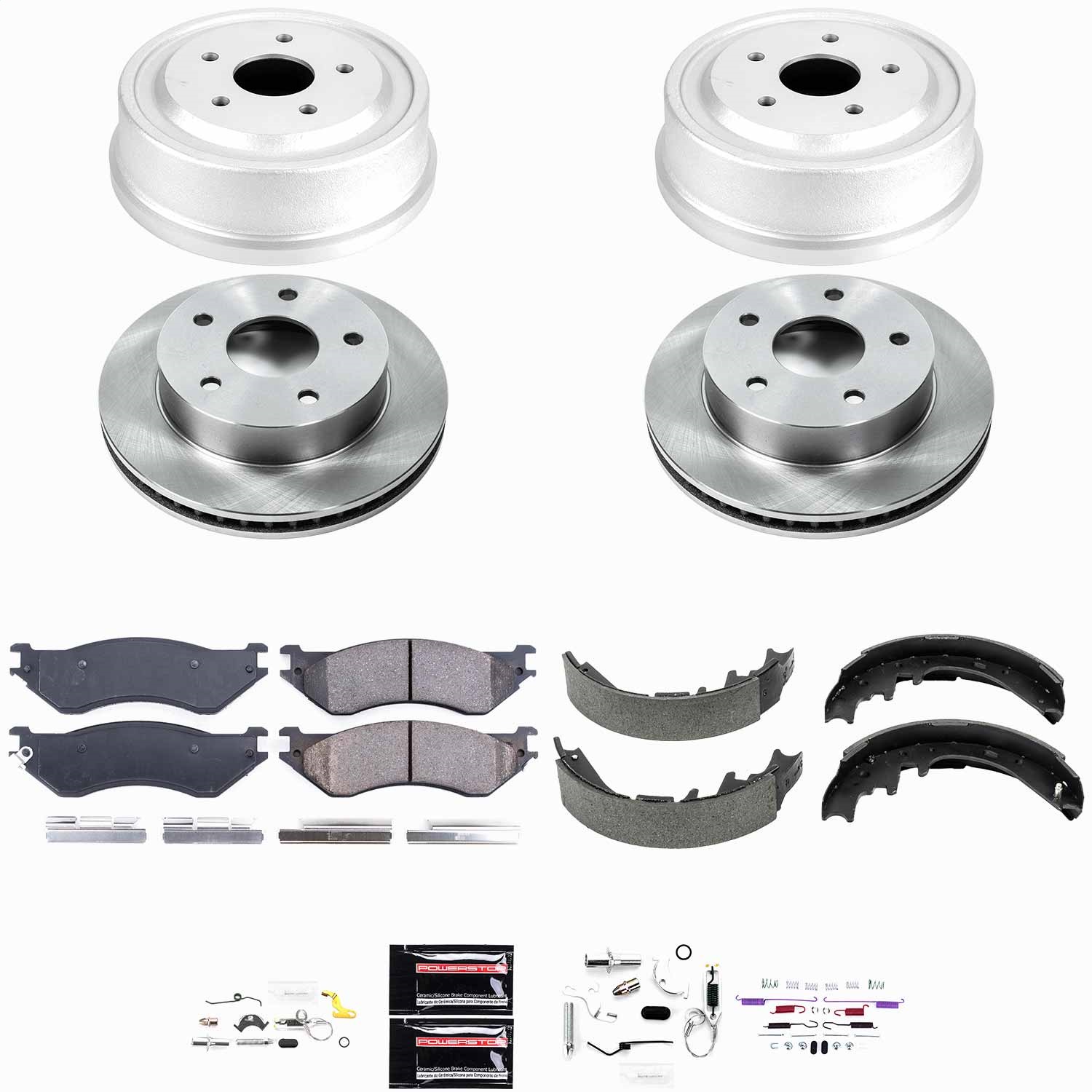 Power Stop - KOE15166DK - Complete Vehicle Disc/Drum Brake Kit