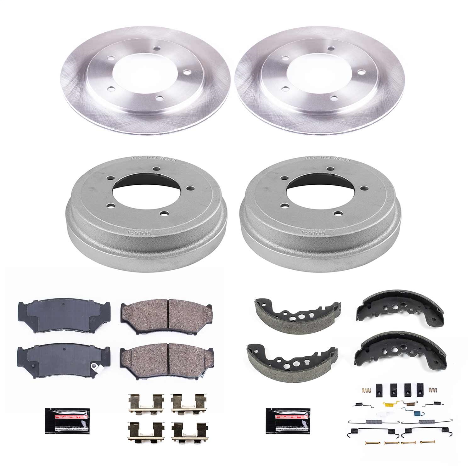 Power Stop - KOE15183DK - Complete Vehicle Disc/Drum Brake Kit