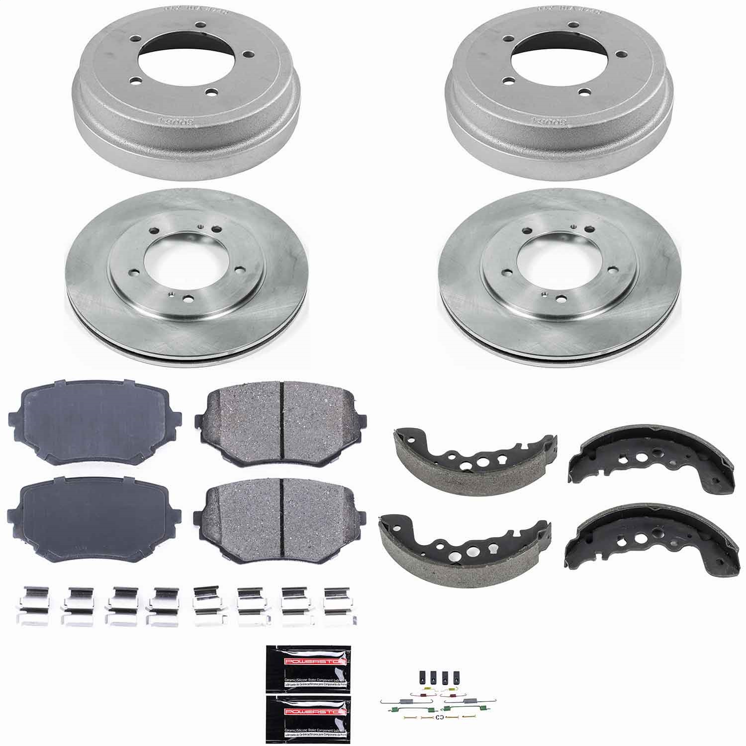 Power Stop - KOE15185DK - Complete Vehicle Disc/Drum Brake Kit