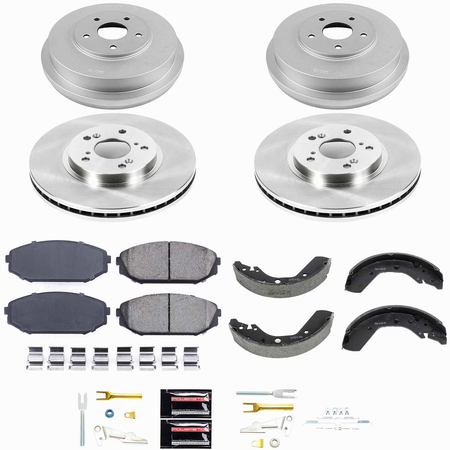 Power Stop - KOE15190DK - Complete Vehicle Disc/Drum Brake Kit