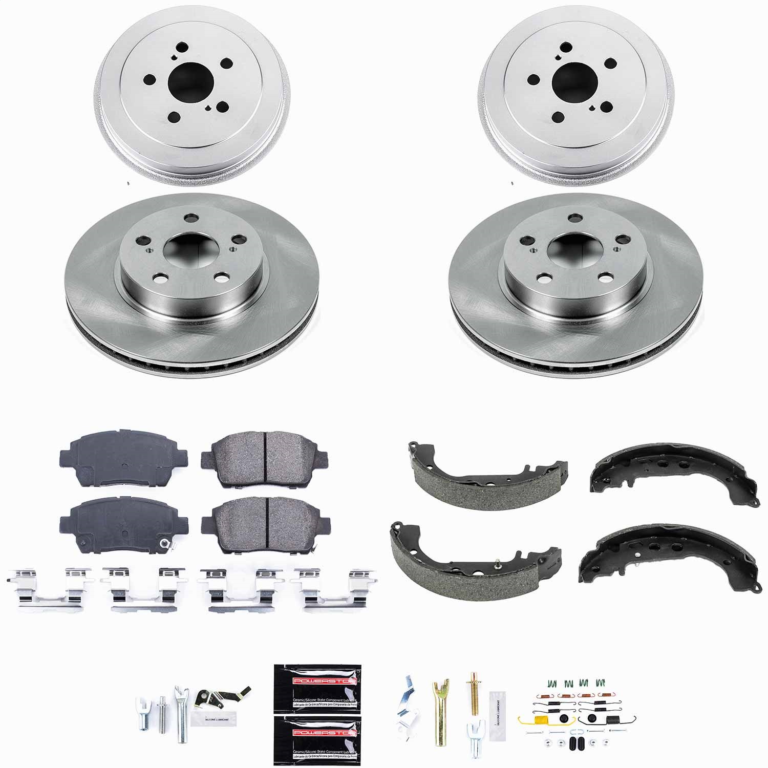 Power Stop - KOE15202DK - Complete Vehicle Disc/Drum Brake Kit