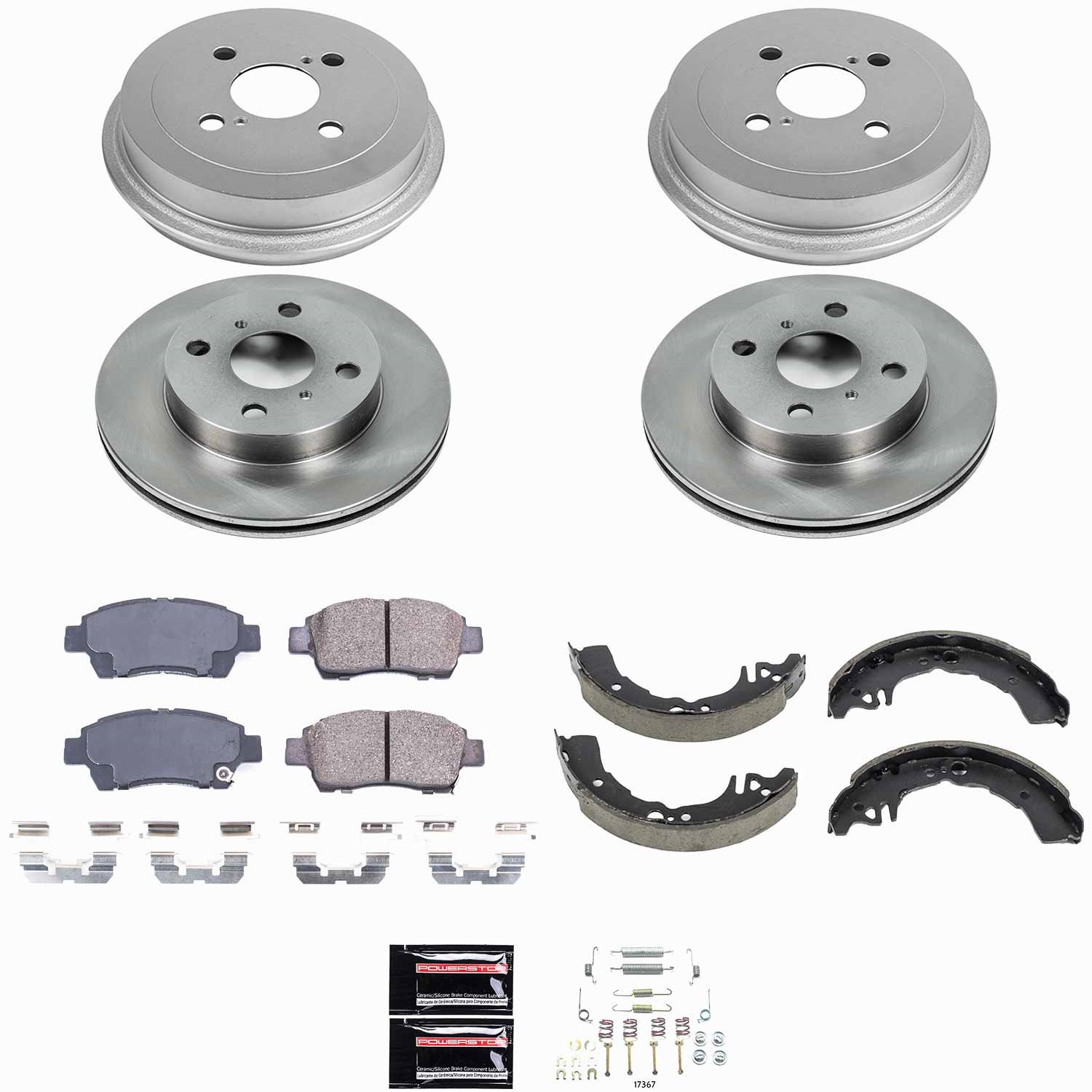 Power Stop - KOE15203DK - Complete Vehicle Disc/Drum Brake Kit