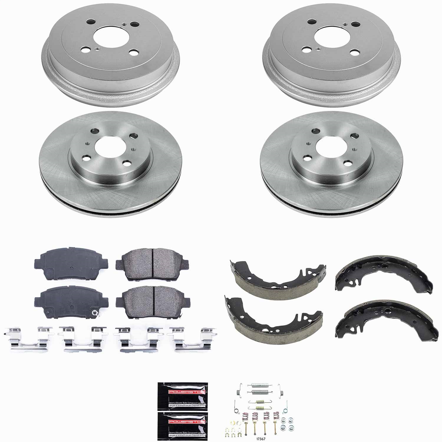 Power Stop - KOE15204DK - Complete Vehicle Disc/Drum Brake Kit