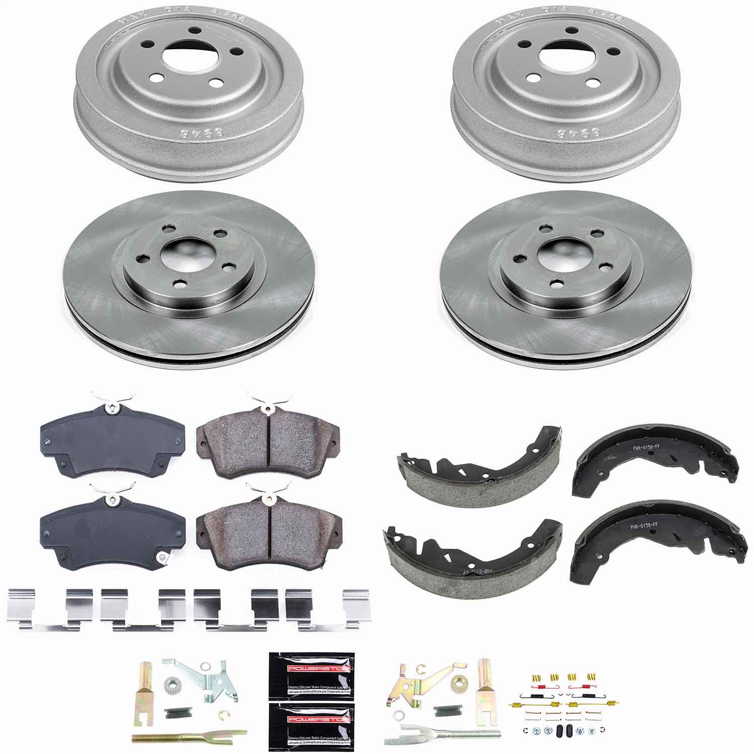 Power Stop - KOE15208DK - Complete Vehicle Disc/Drum Brake Kit