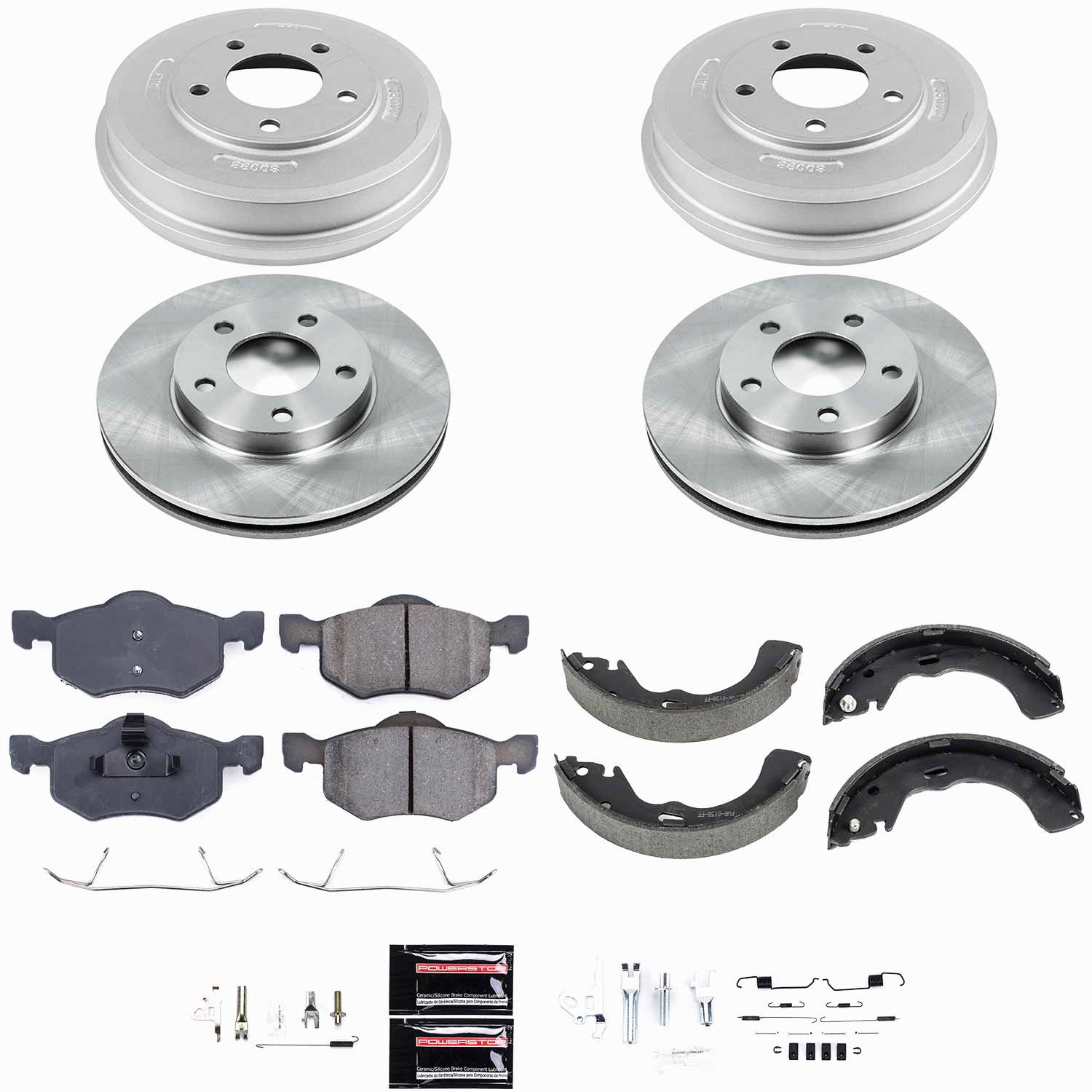 Power Stop - KOE15209DK - Complete Vehicle Disc/Drum Brake Kit