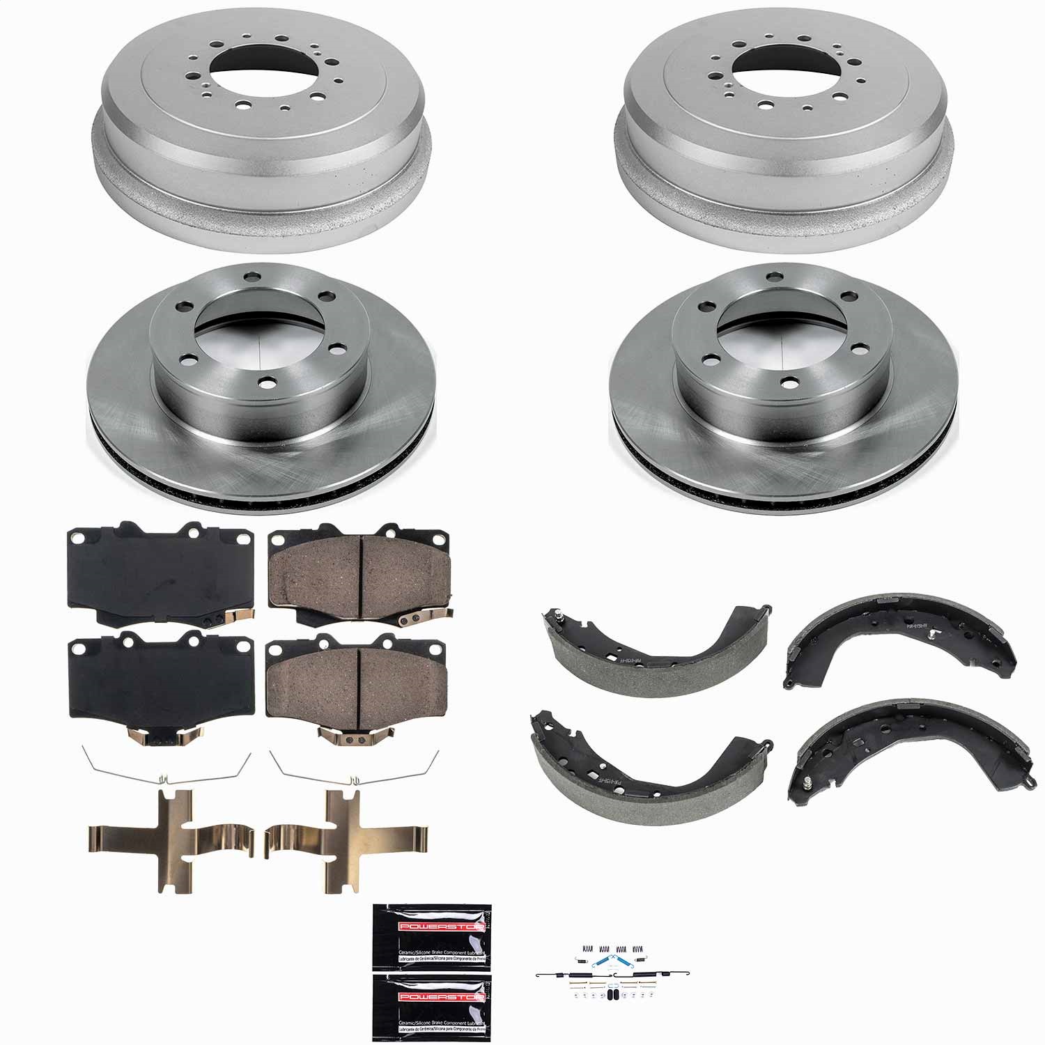 Power Stop - KOE15212DK - Complete Vehicle Disc/Drum Brake Kit