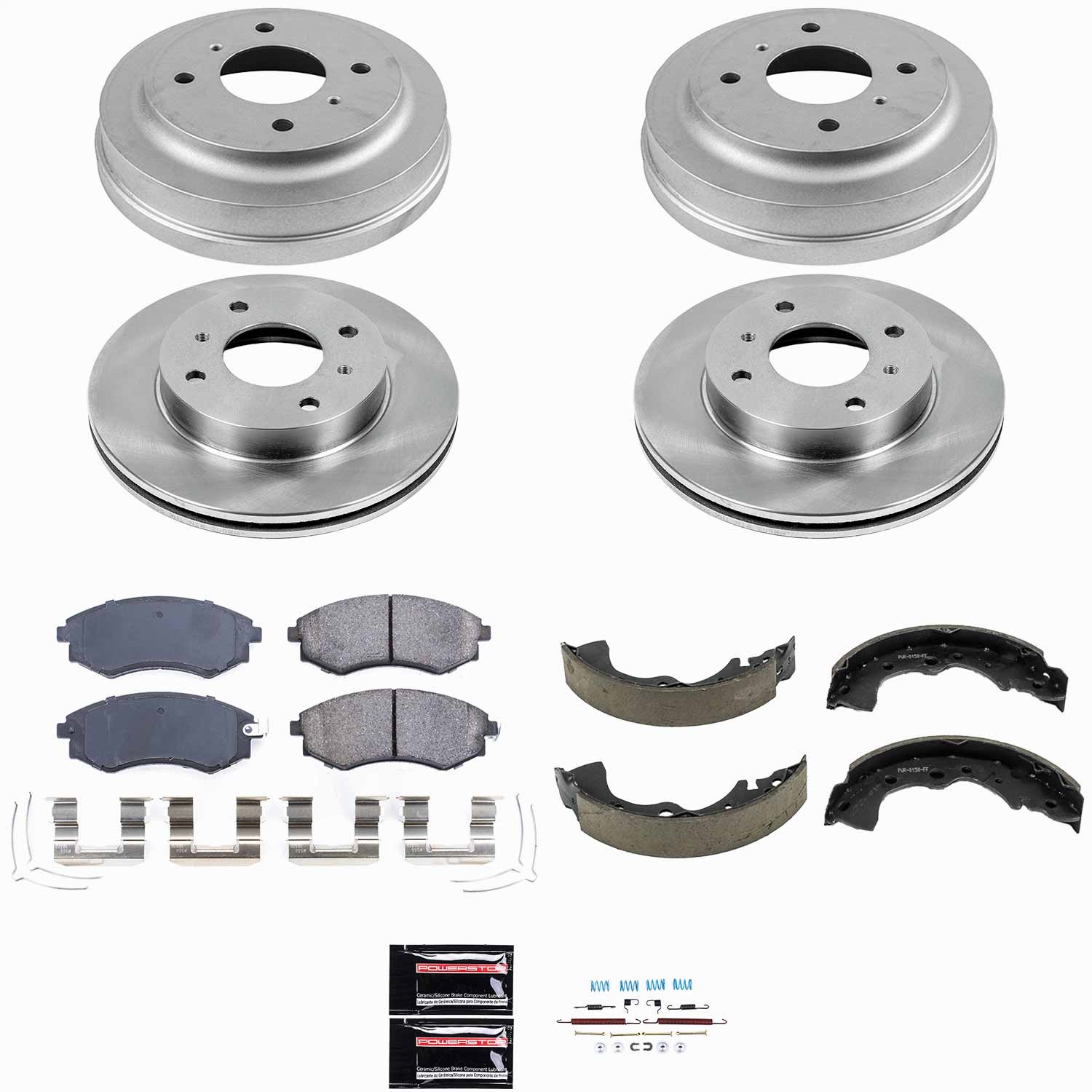 Power Stop - KOE15217DK - Complete Vehicle Disc/Drum Brake Kit