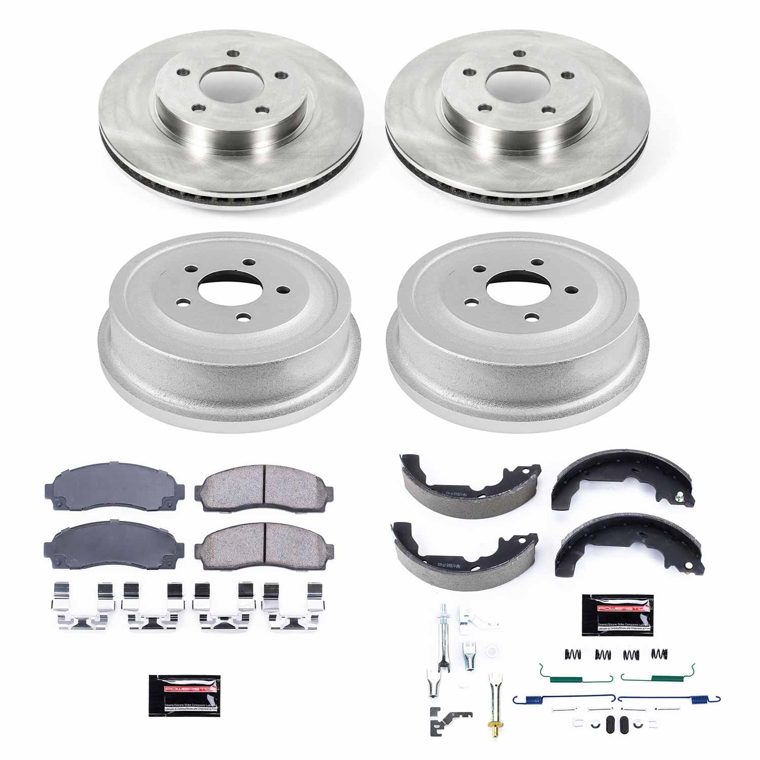 Power Stop - KOE15218DK - Complete Vehicle Disc/Drum Brake Kit