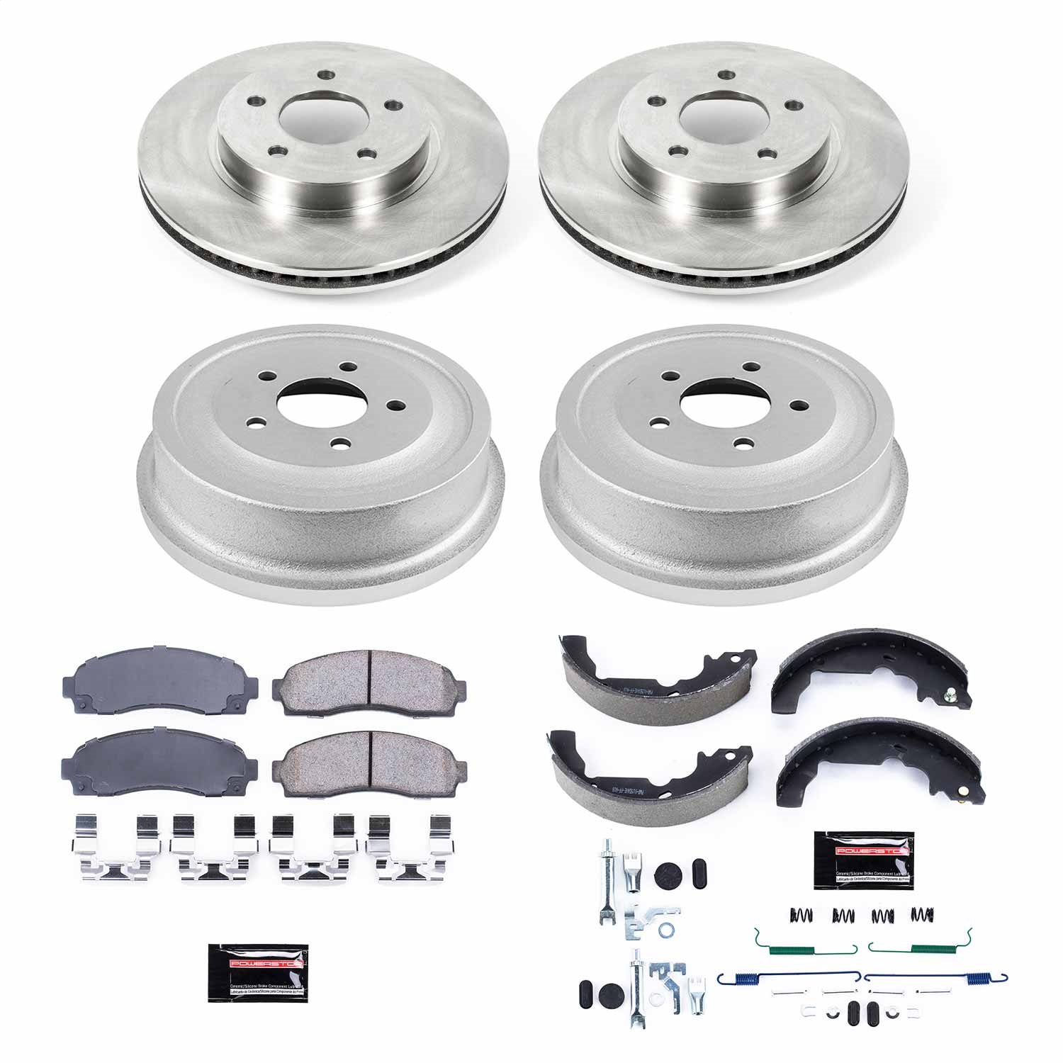 Power Stop - KOE15219DK - Complete Vehicle Disc/Drum Brake Kit