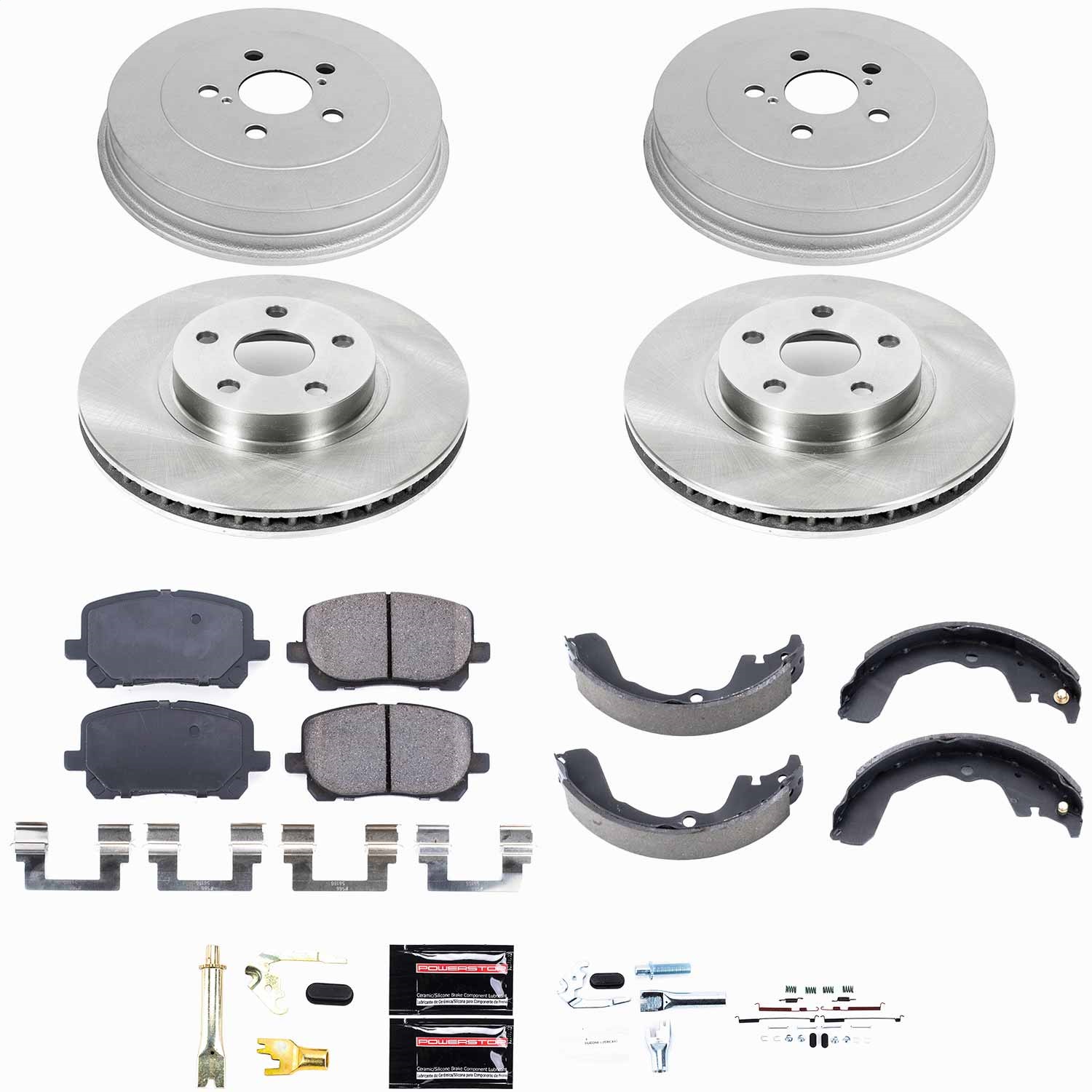 Power Stop - KOE15220DK - Complete Vehicle Disc/Drum Brake Kit