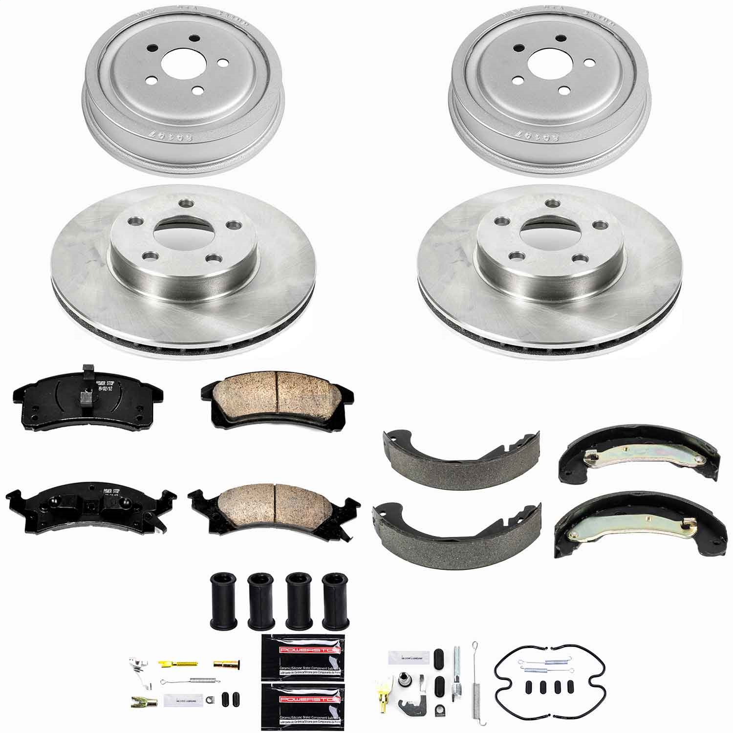 Power Stop - KOE15221DK - Complete Vehicle Disc/Drum Brake Kit