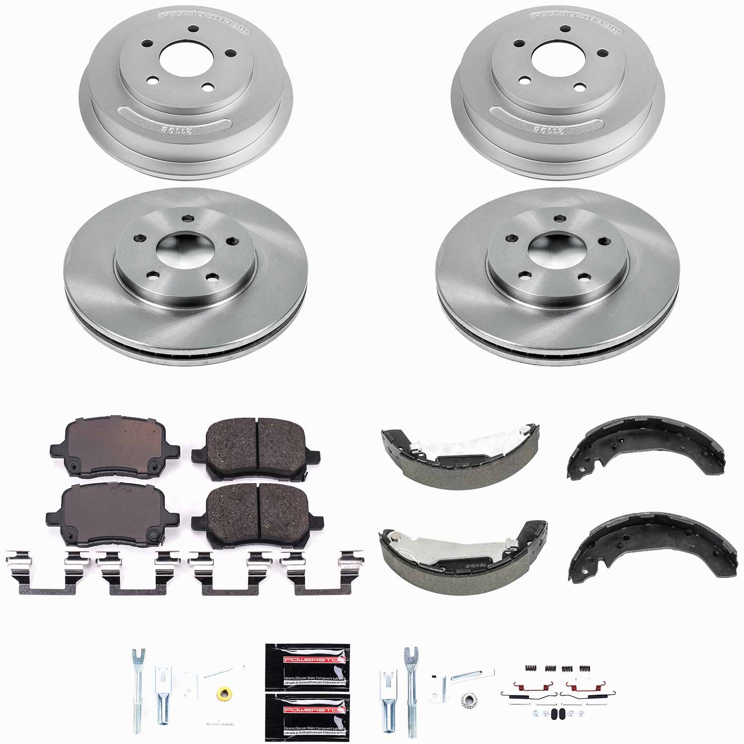 Power Stop - KOE15225DK - Complete Vehicle Disc/Drum Brake Kit