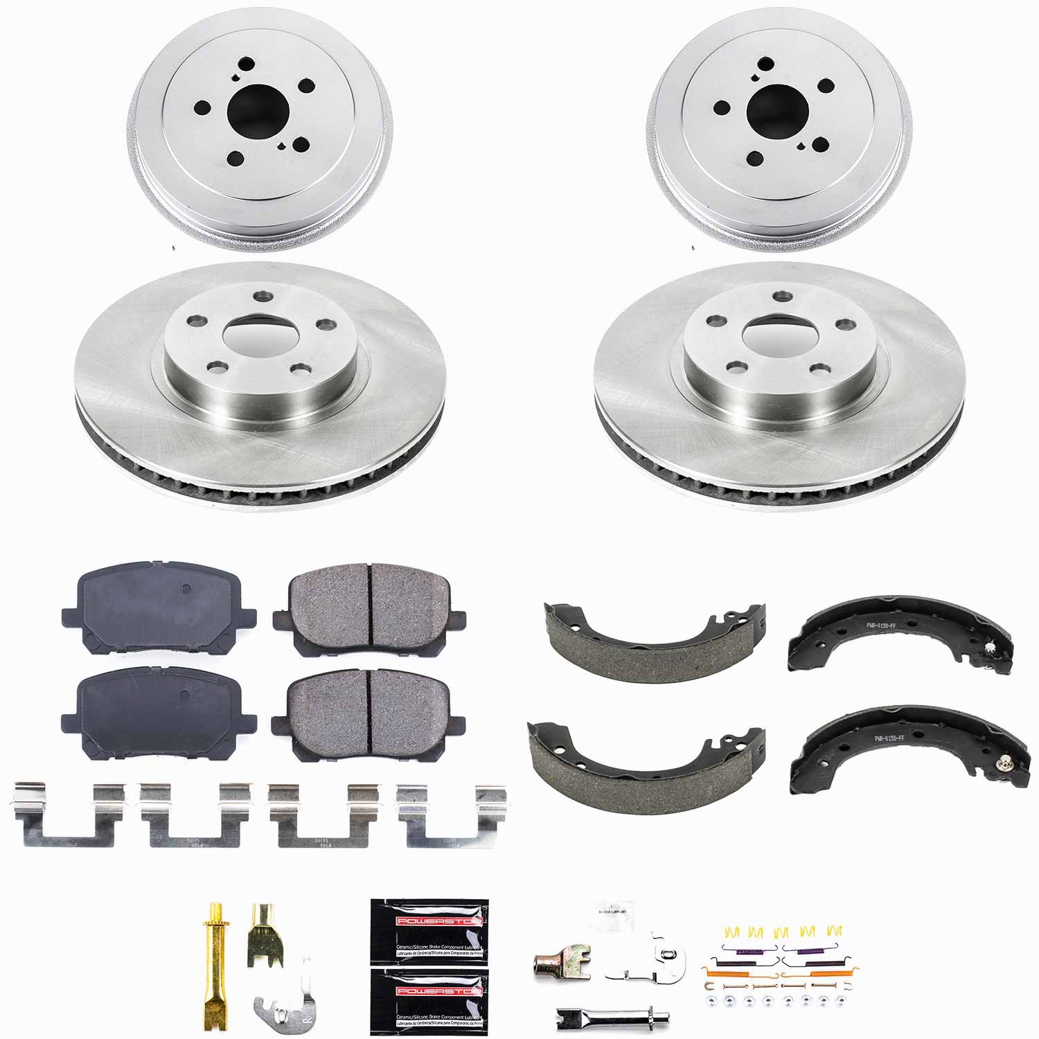 Power Stop - KOE15227DK - Complete Vehicle Disc/Drum Brake Kit