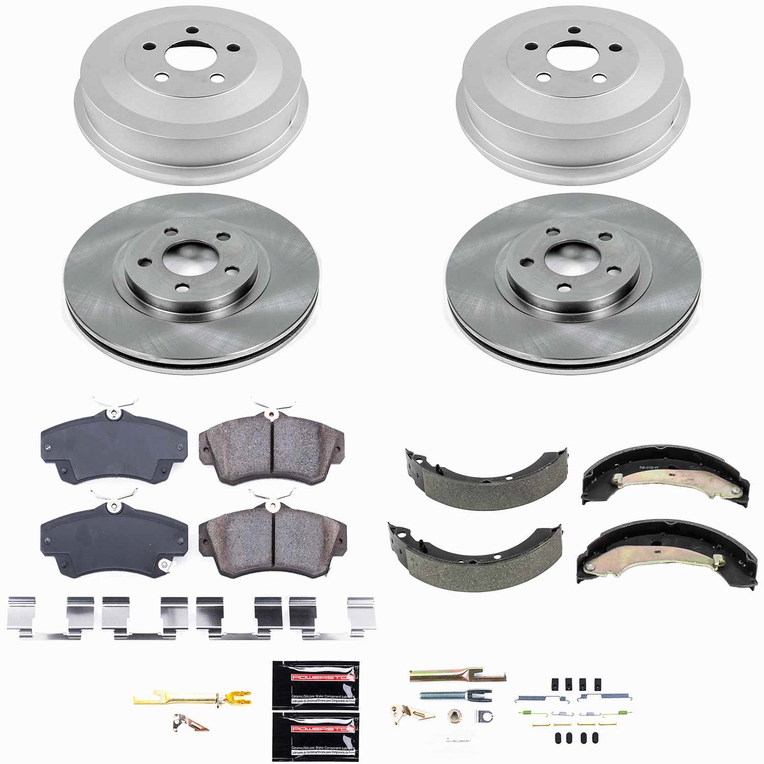 Power Stop - KOE15232DK - Complete Vehicle Disc/Drum Brake Kit