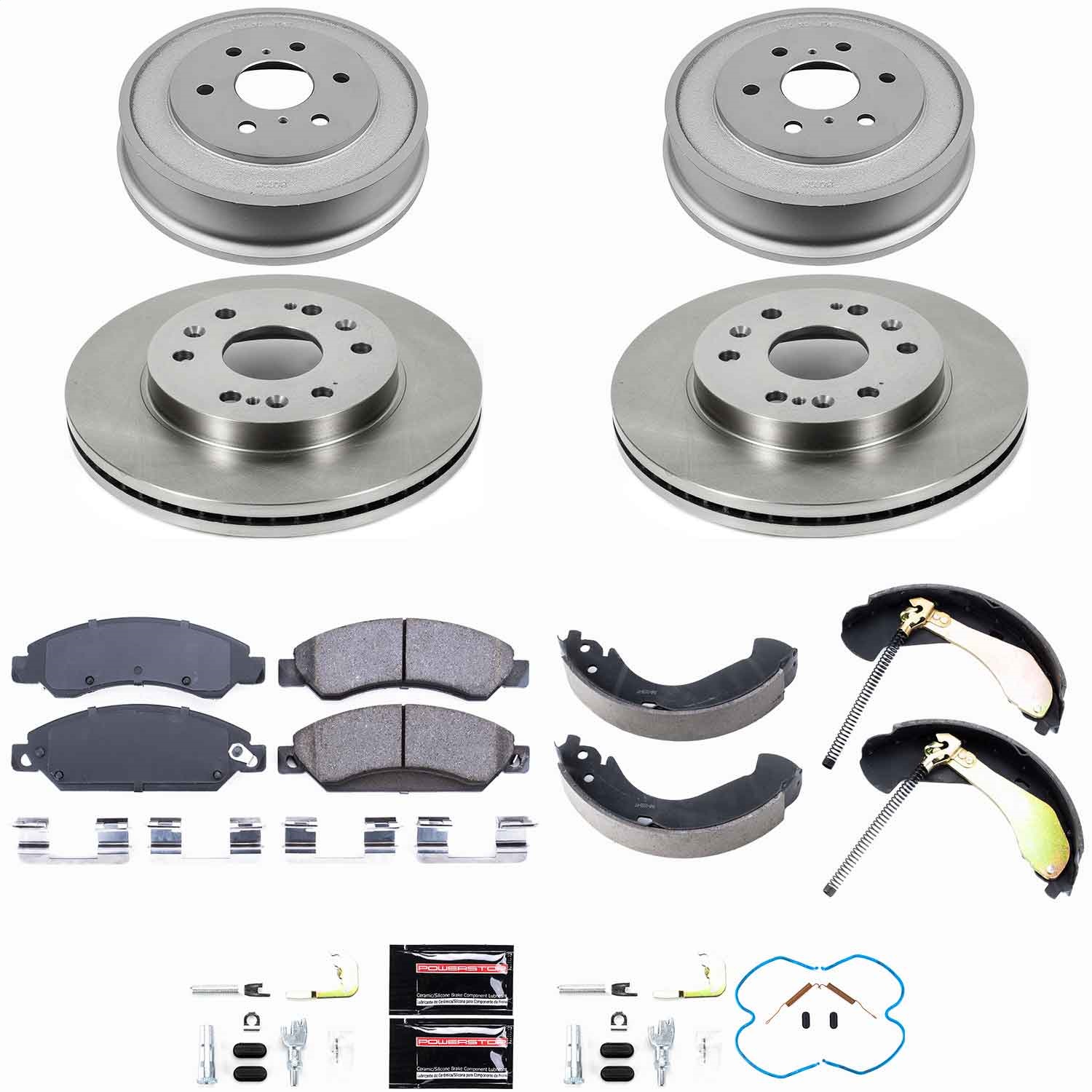 Power Stop - KOE15237DK - Complete Vehicle Disc/Drum Brake Kit