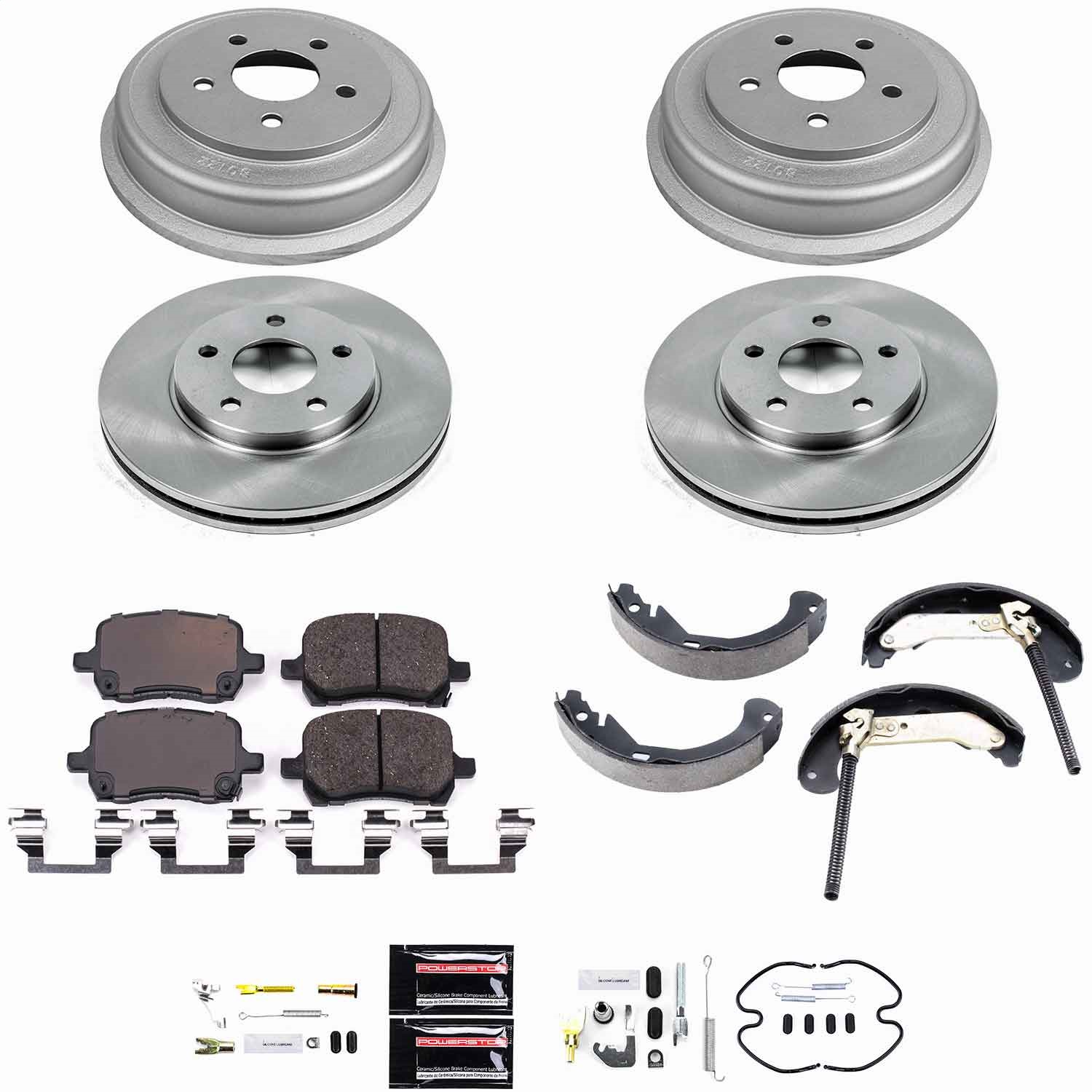 Power Stop - KOE15239DK - Complete Vehicle Disc/Drum Brake Kit