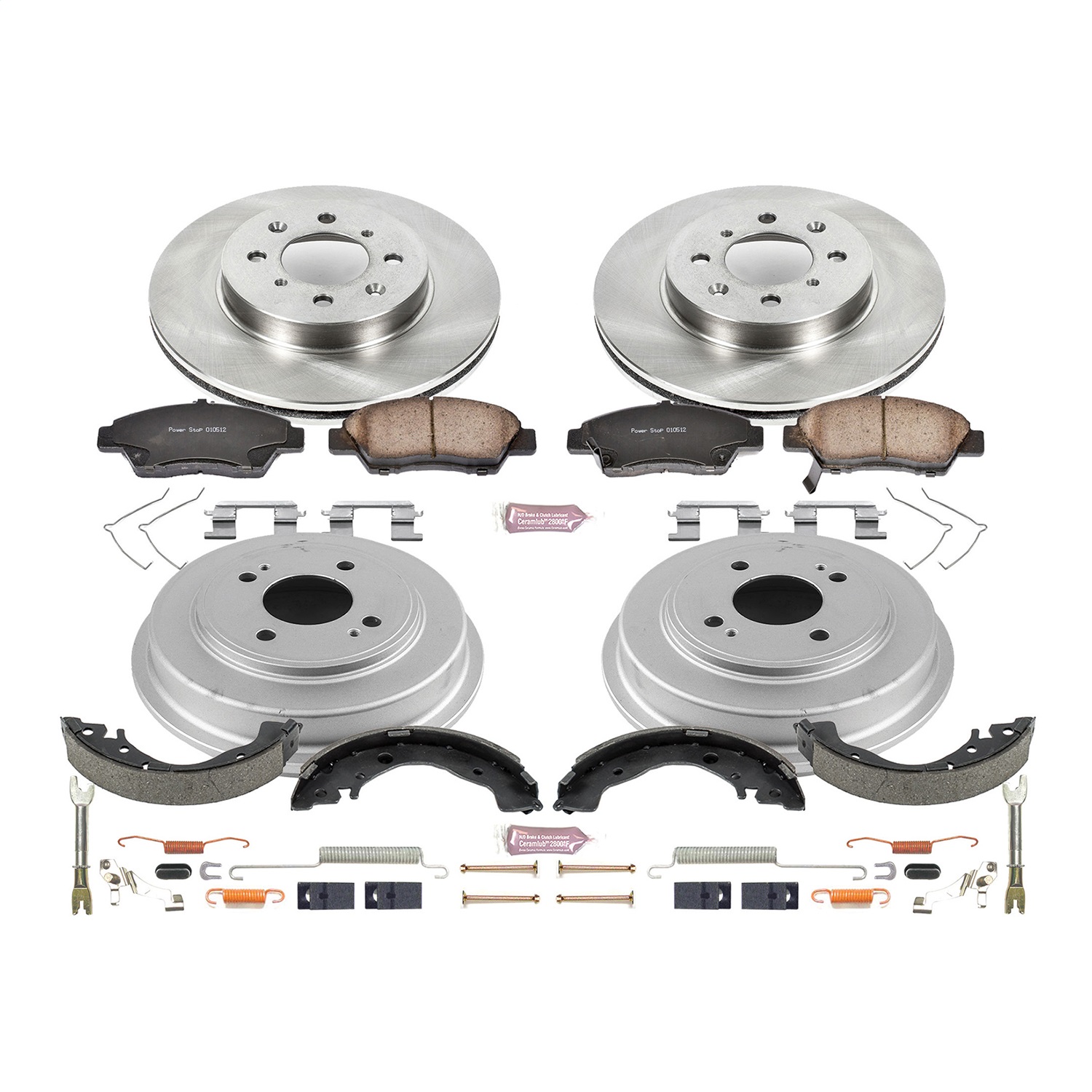 Power Stop - KOE15245DK - Complete Vehicle Disc/Drum Brake Kit