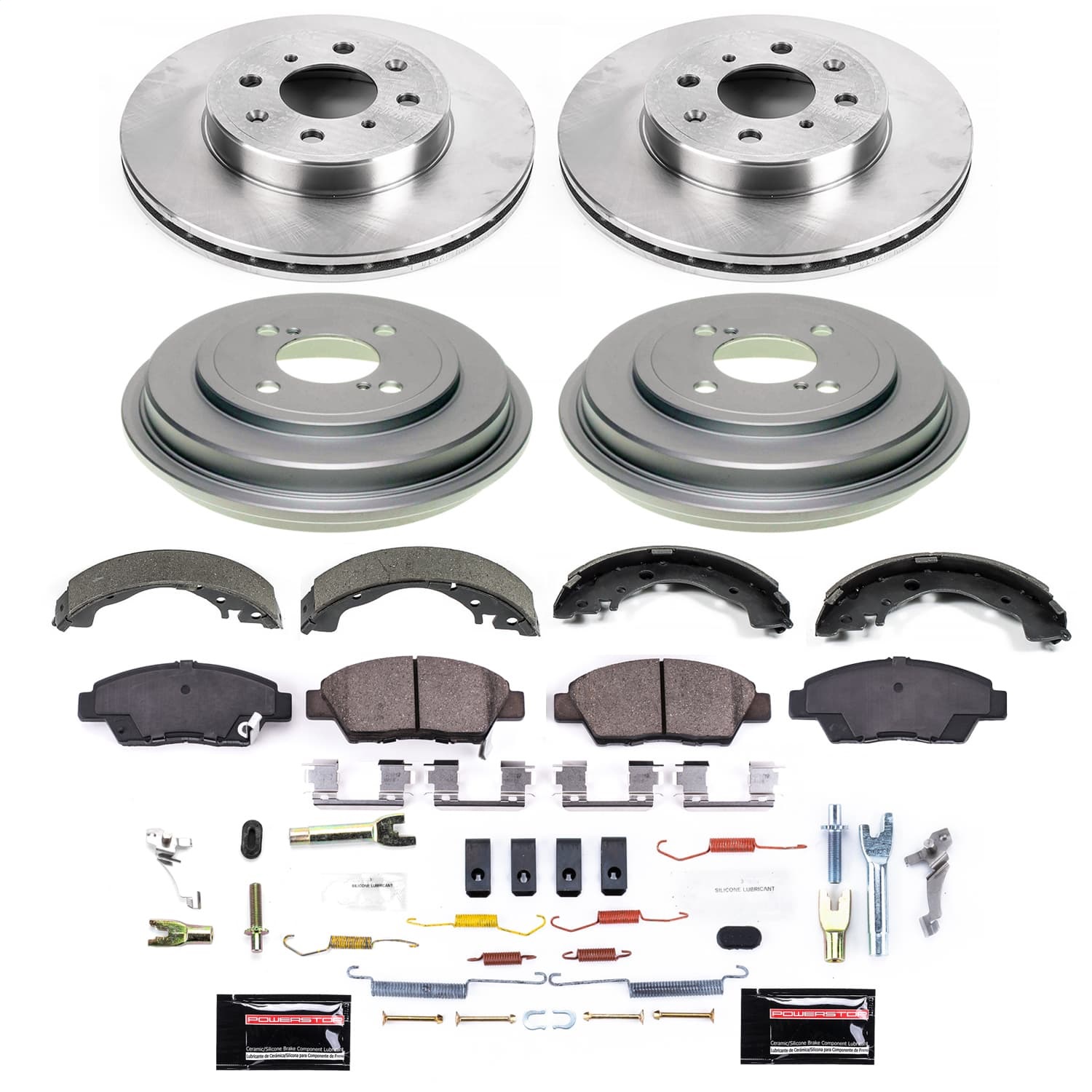 Power Stop - KOE15246DK - Complete Vehicle Disc/Drum Brake Kit