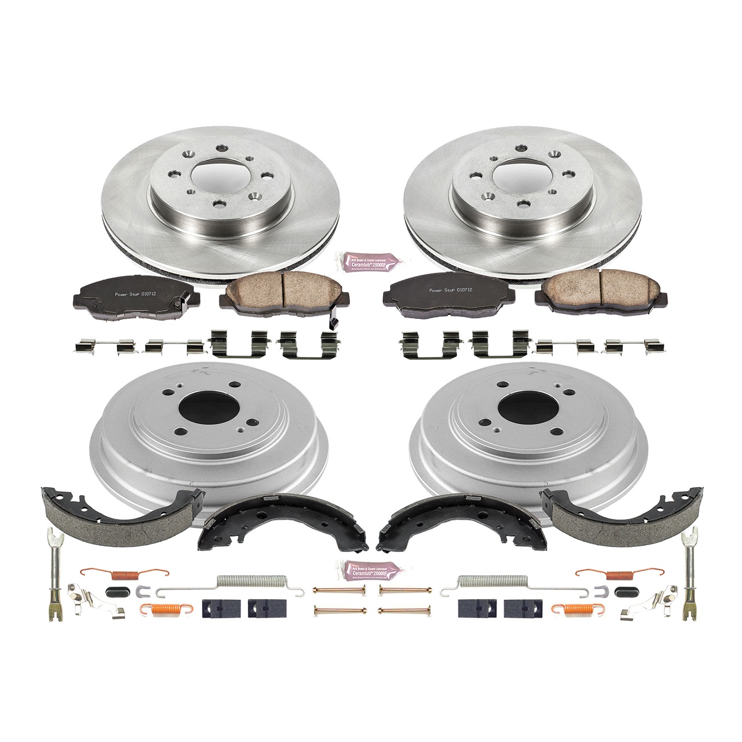 Power Stop - KOE15247DK - Complete Vehicle Disc/Drum Brake Kit