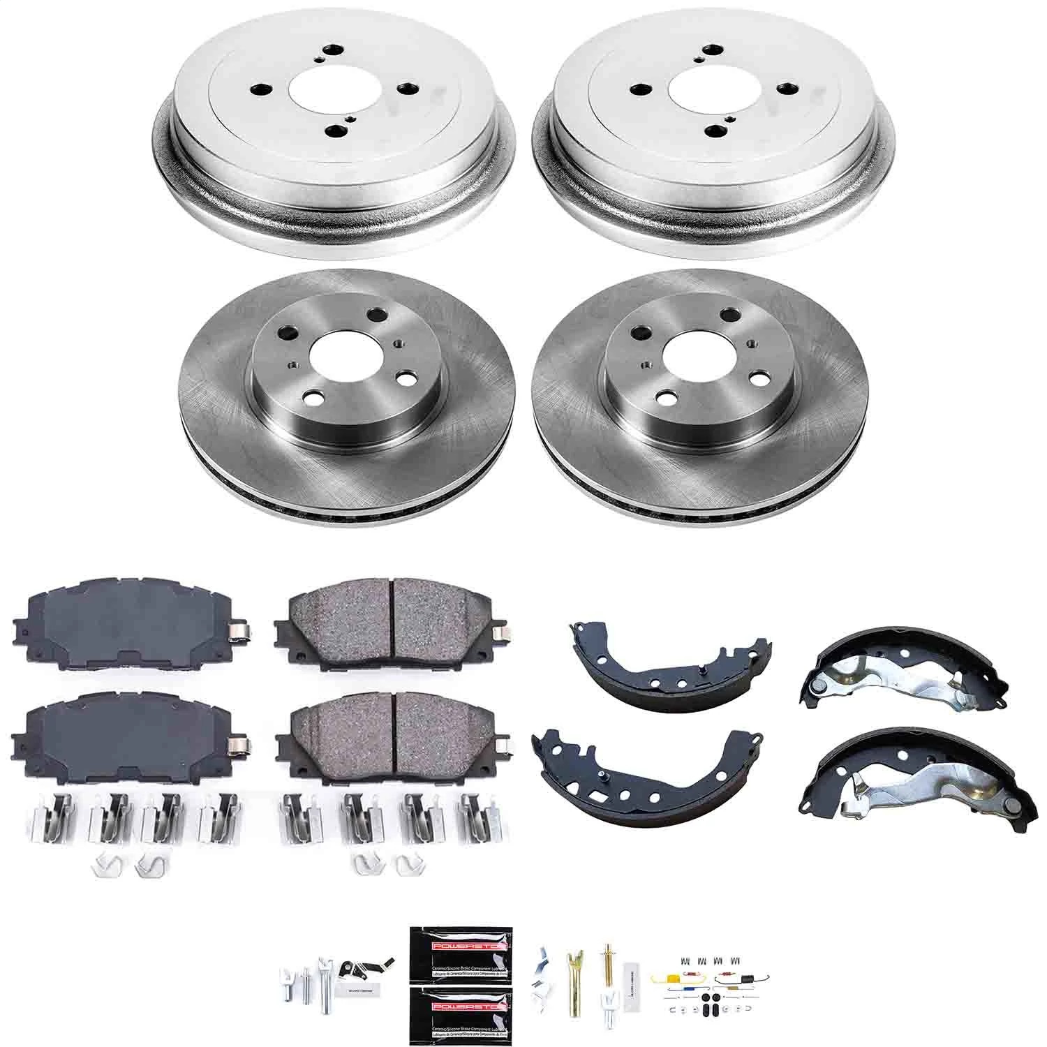 Power Stop - KOE15249DK - Complete Vehicle Disc/Drum Brake Kit