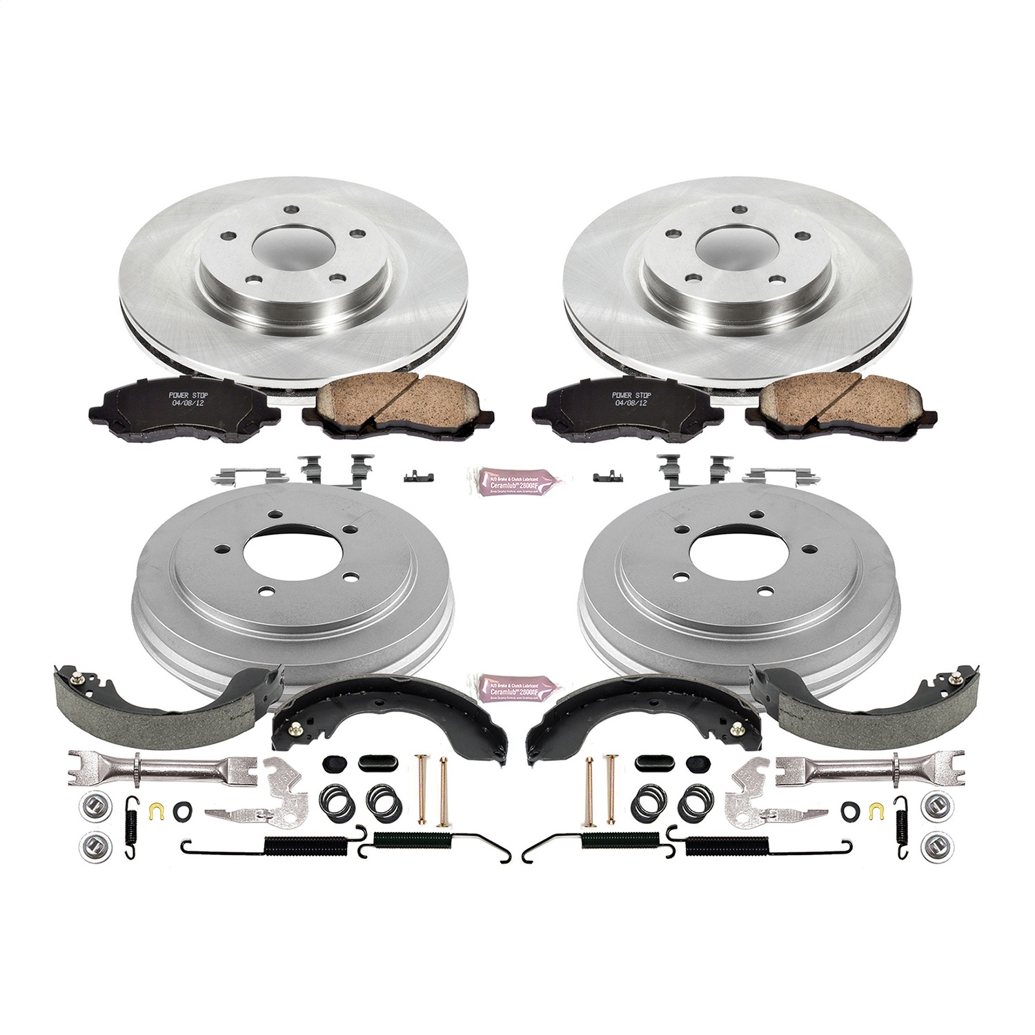 Power Stop - KOE15250DK - Complete Vehicle Disc/Drum Brake Kit