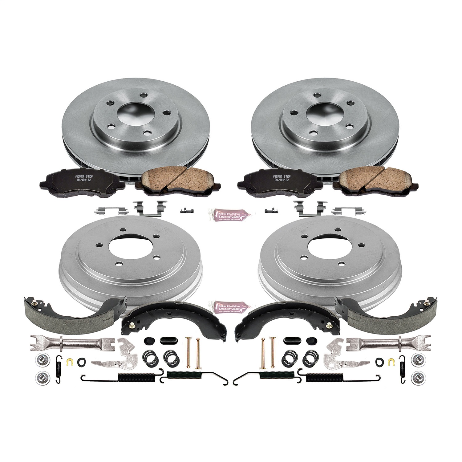 Power Stop - KOE15251DK - Complete Vehicle Disc/Drum Brake Kit