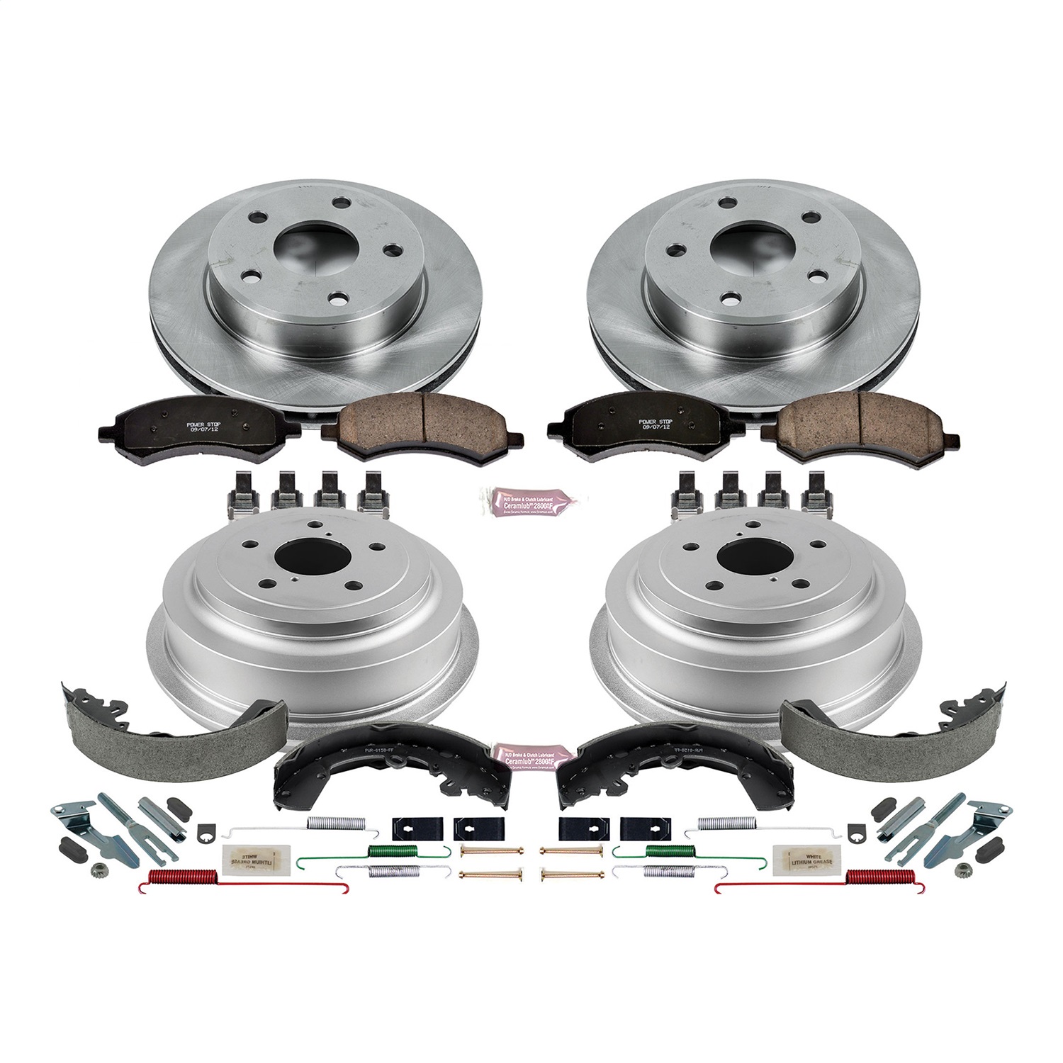 Power Stop - KOE15254DK - Complete Vehicle Disc/Drum Brake Kit