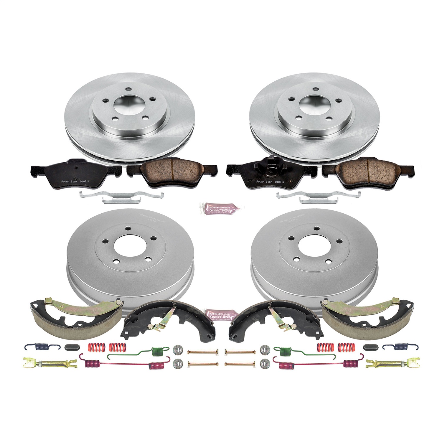 Power Stop - KOE15255DK - Complete Vehicle Disc/Drum Brake Kit