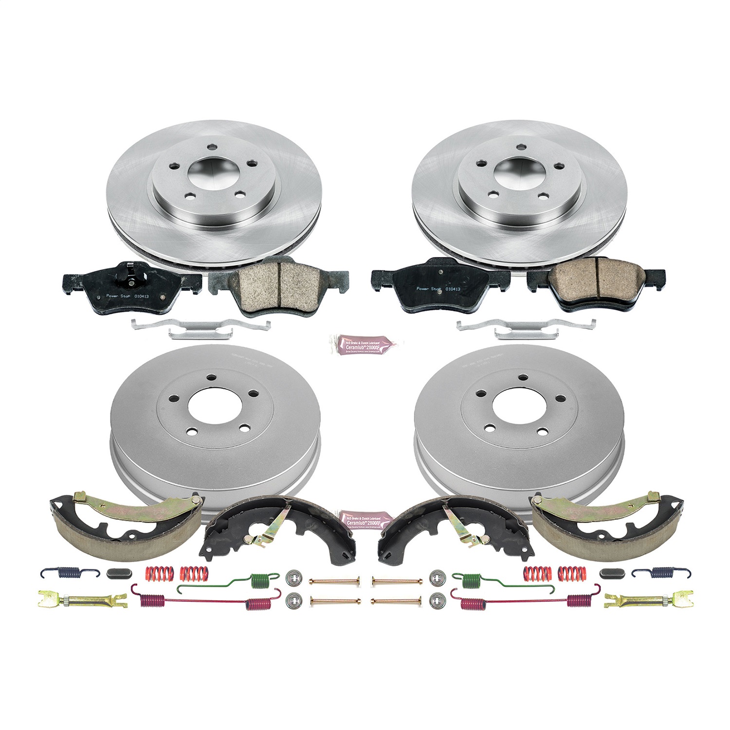 Power Stop - KOE15257DK - Complete Vehicle Disc/Drum Brake Kit