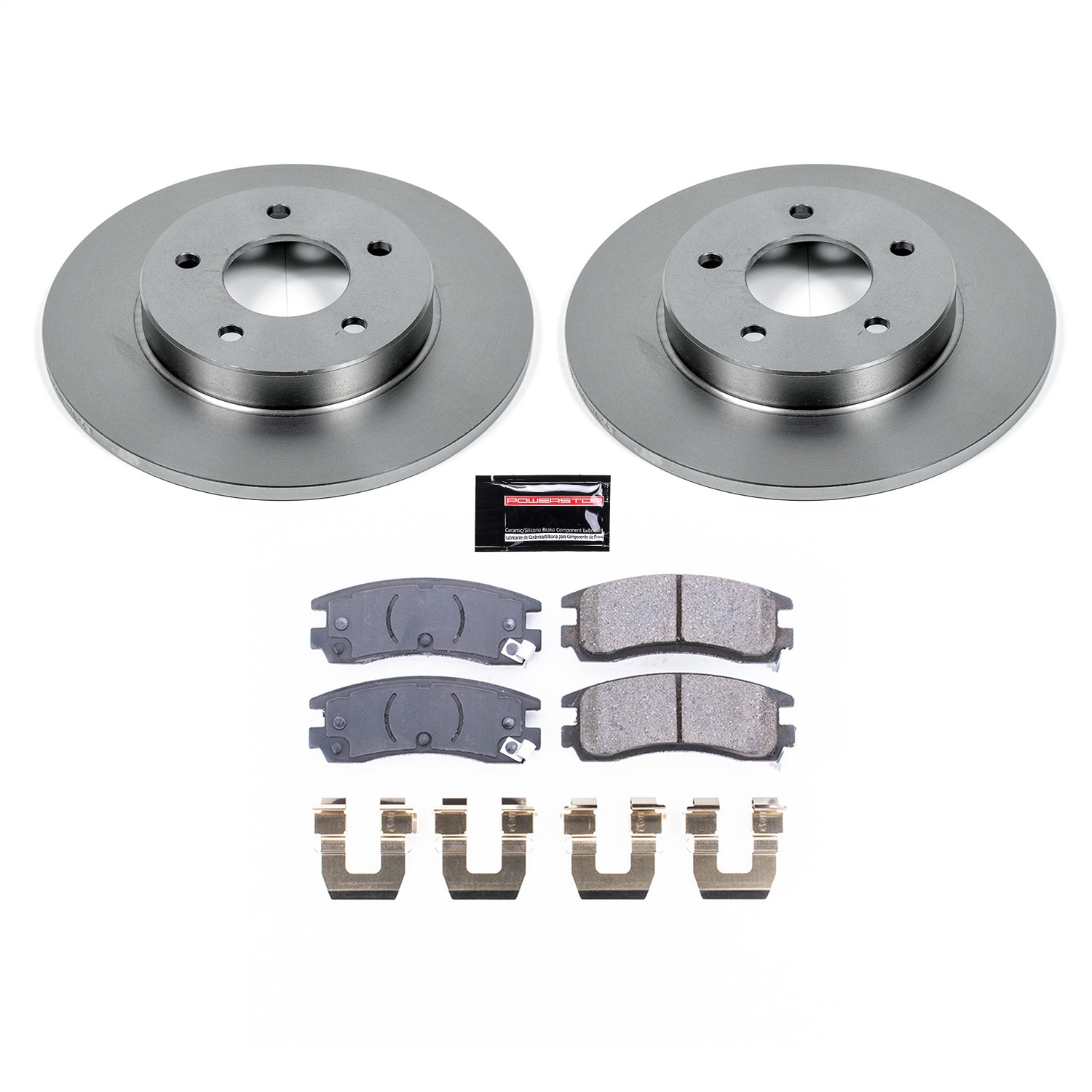 Power Stop - KOE1526 - Rear - Disc Brake Pad and Rotor Kit