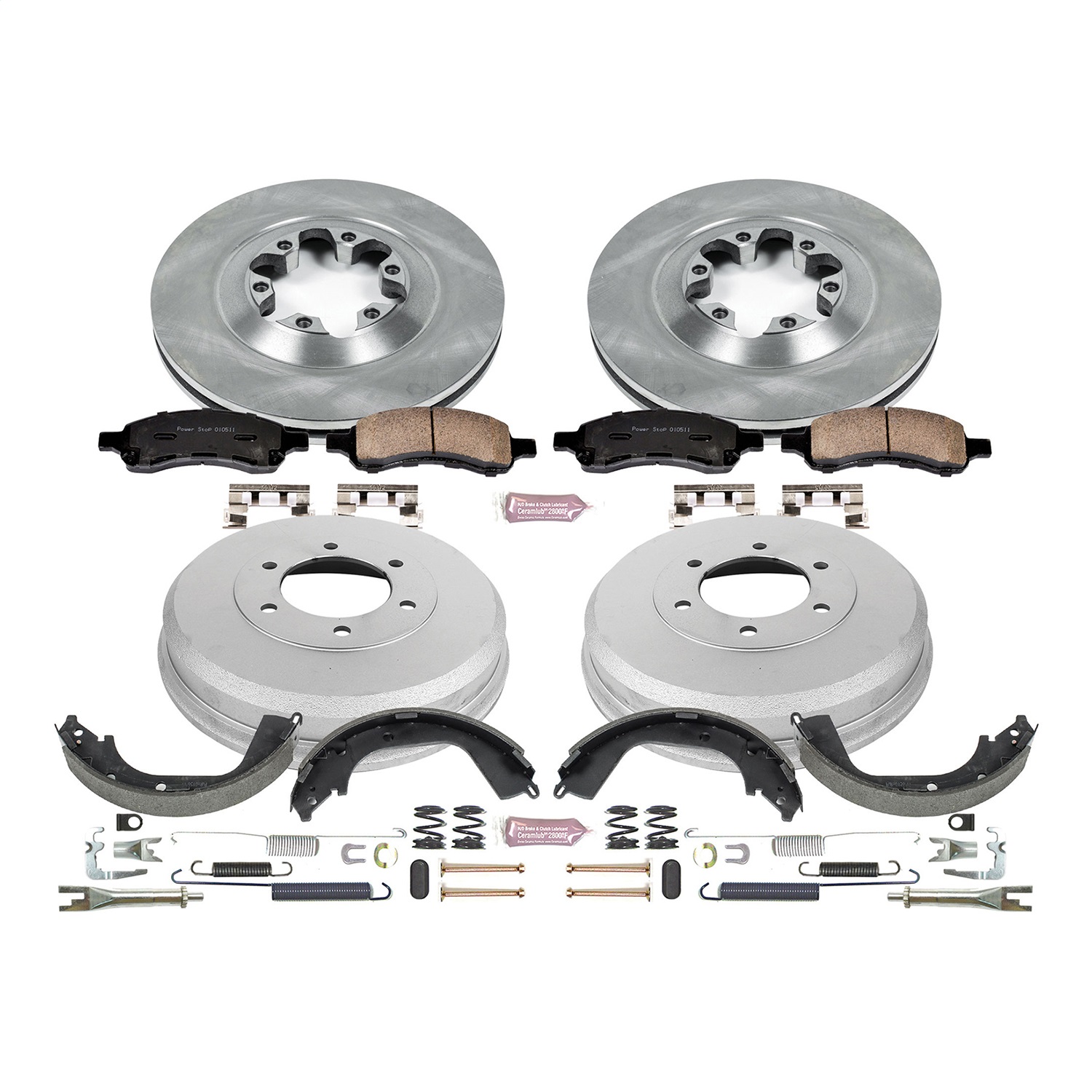 Power Stop - KOE15262DK - Complete Vehicle Disc/Drum Brake Kit