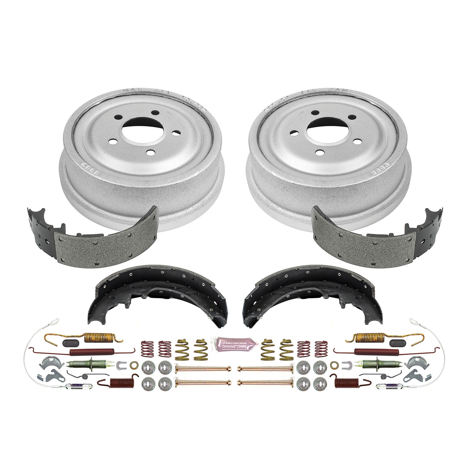 Power Stop - KOE15265DK - Rear - Drum Brake Shoe and Drum Kit