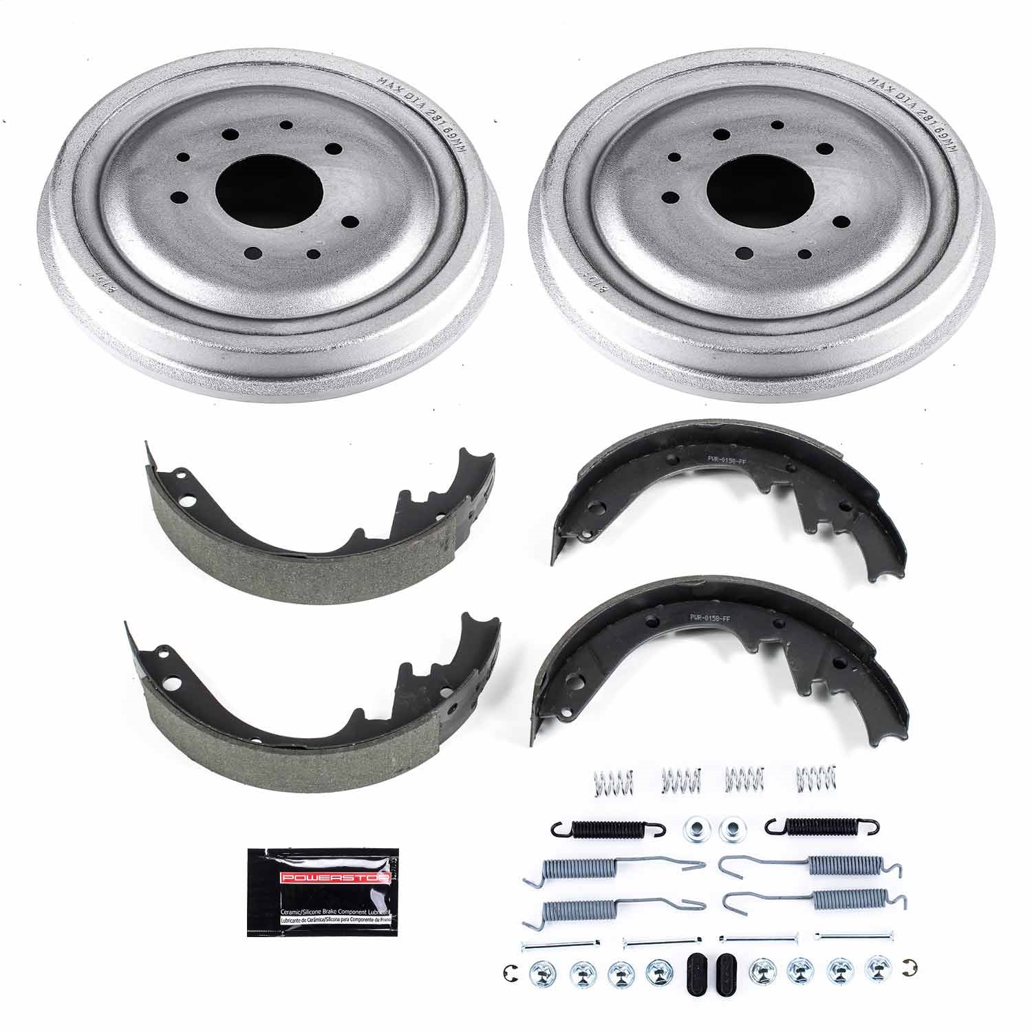Power Stop - KOE15271DK - Rear - Drum Brake Shoe and Drum Kit