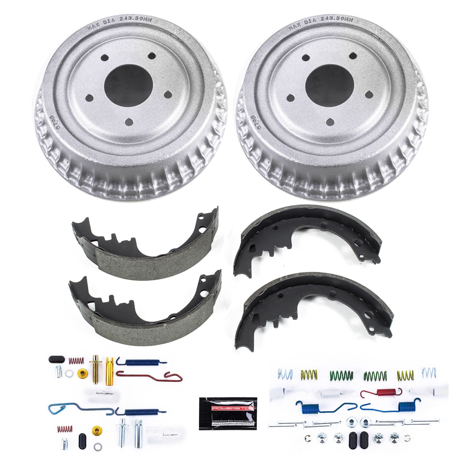 Power Stop - KOE15274DK - Rear - Drum Brake Shoe and Drum Kit