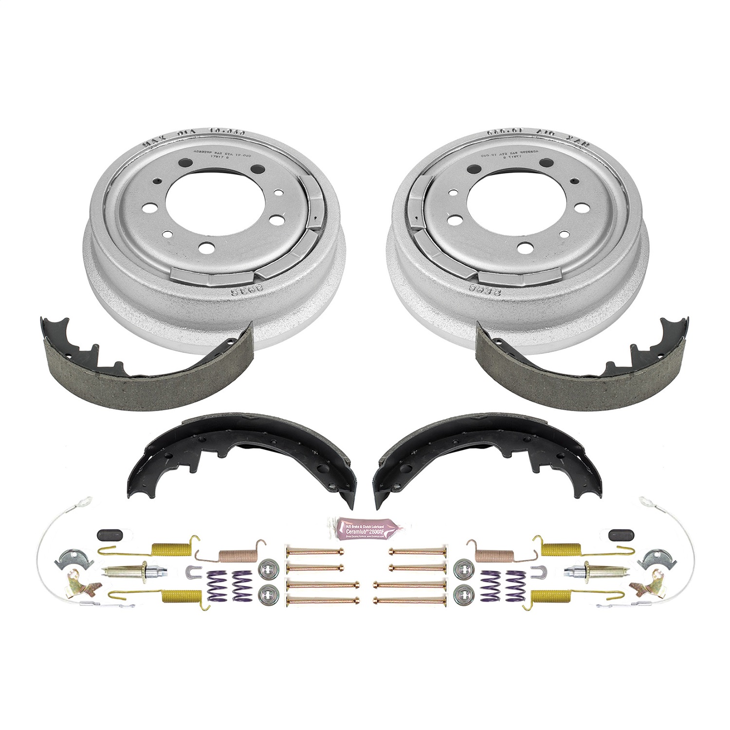Power Stop - KOE15277DK - Rear - Drum Brake Shoe and Drum Kit