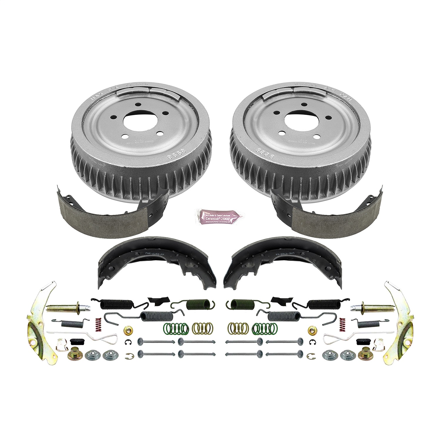 Power Stop - KOE15286DK - Rear - Drum Brake Shoe and Drum Kit